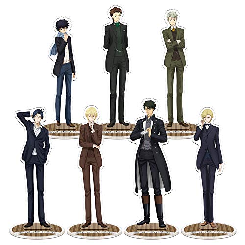 Moriarty The Patriot Anime Acrylic Standing Figure - Clear Desk Decoration Stand, Miniature Action Figure for Office, Home, and Gift Giving
