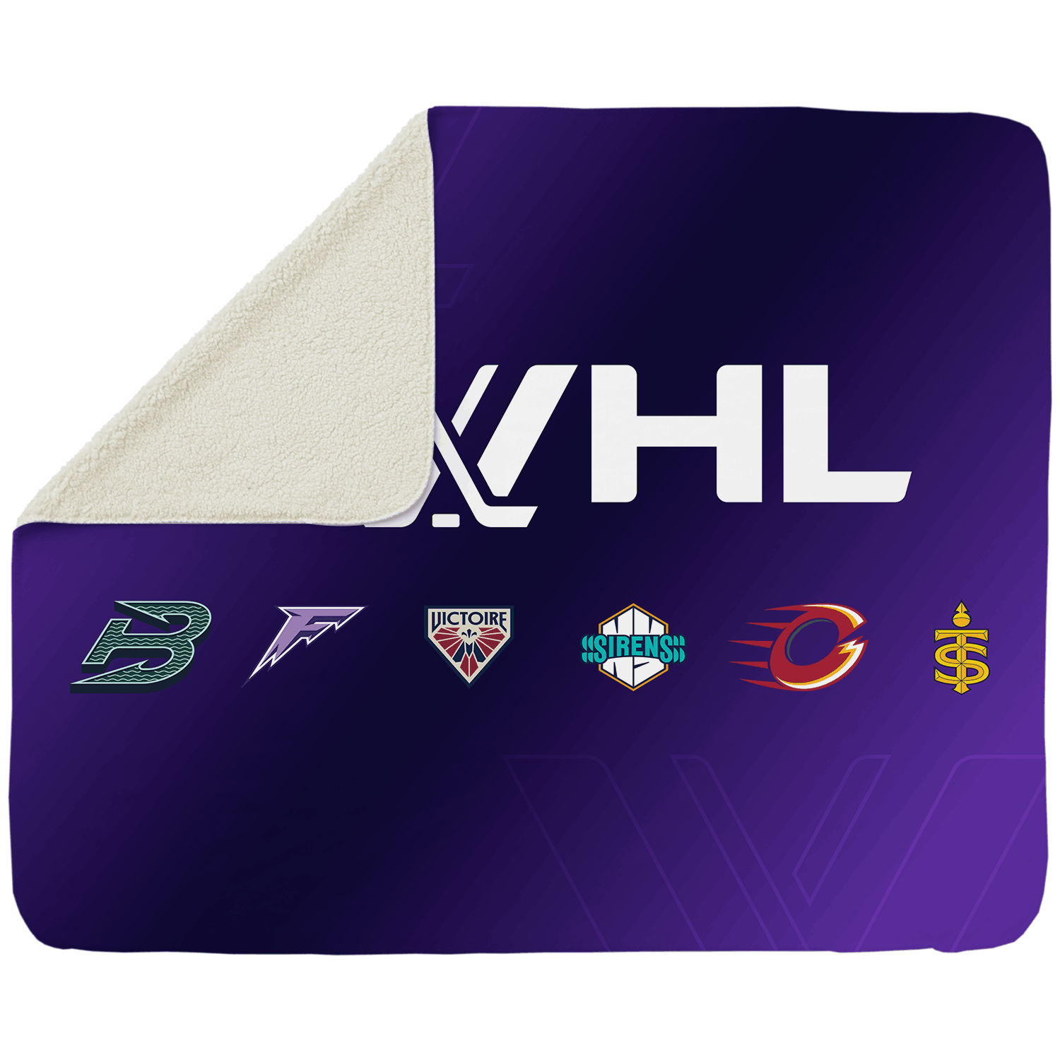 PWHL Sherpa Fleece Inaugural Six Logo Throw Blanket - Soft & Cozy Plush Blanket for Winter, Gifts, Couch, Bed - Perfect for Home, Office & Outdoor Camping