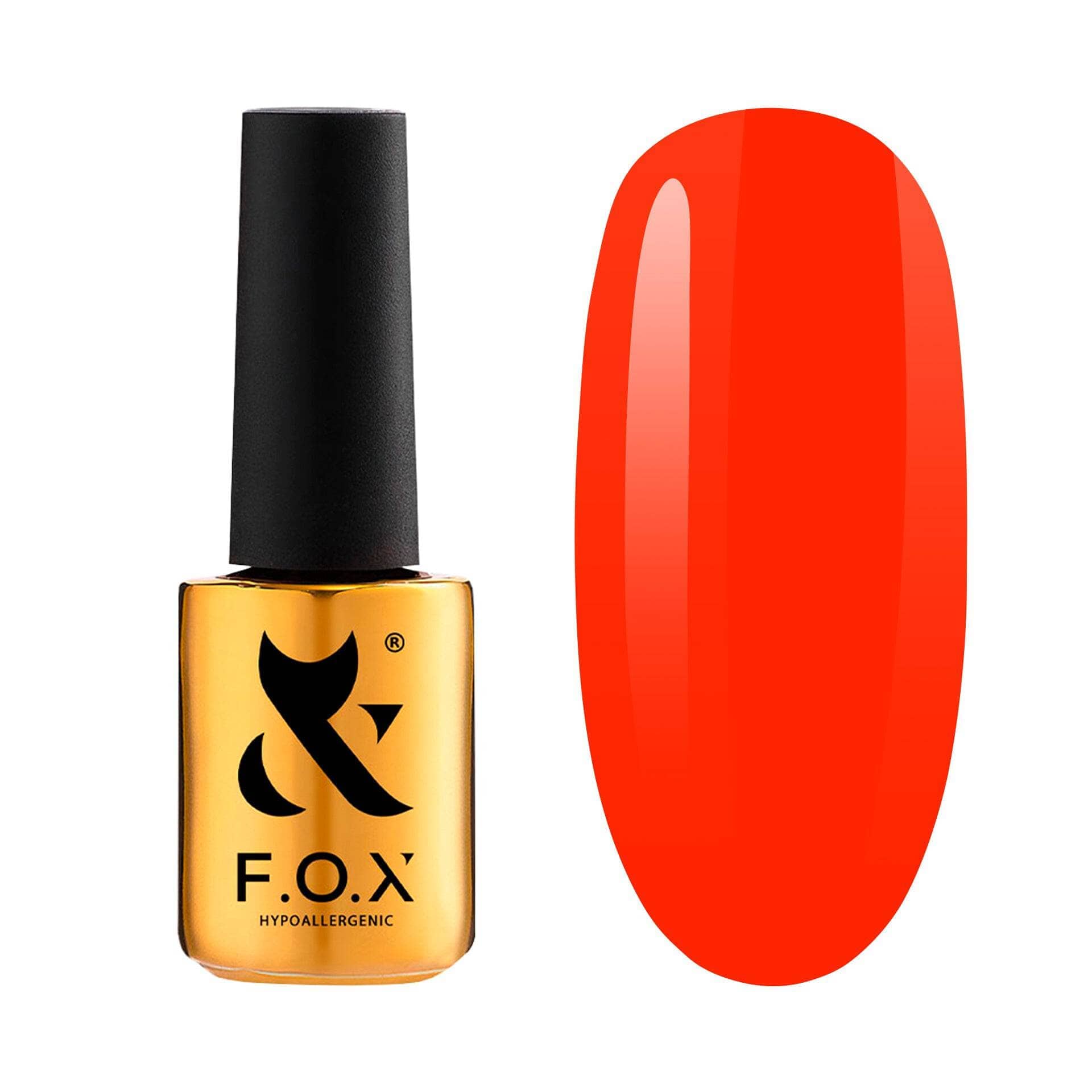 F.O.X Spectrum 036 Neon Nail Polish - 14ml Bottle for Professional Salon & DIY Manicure at Home - Vibrant Long-Lasting UV Gel Polish for Nail Art Designs