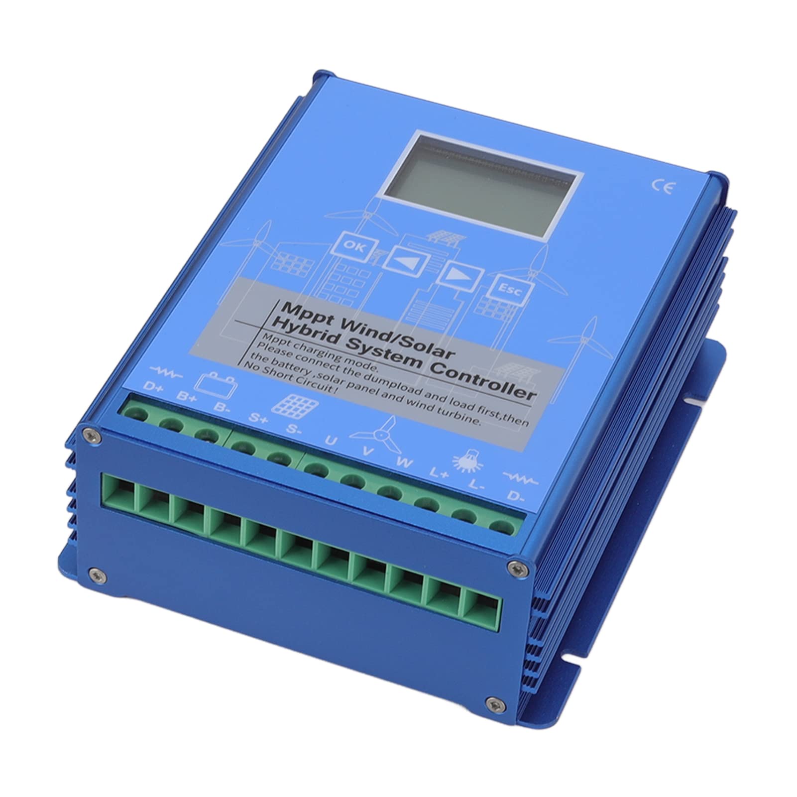 High Efficiency Wind Solar Charge Controller - Smart Multifunctional Solar Energy Regulator for Power Stations (GPI-6060) | Ideal for Off-Grid Homes, RV Camping & Emergency Power Backup