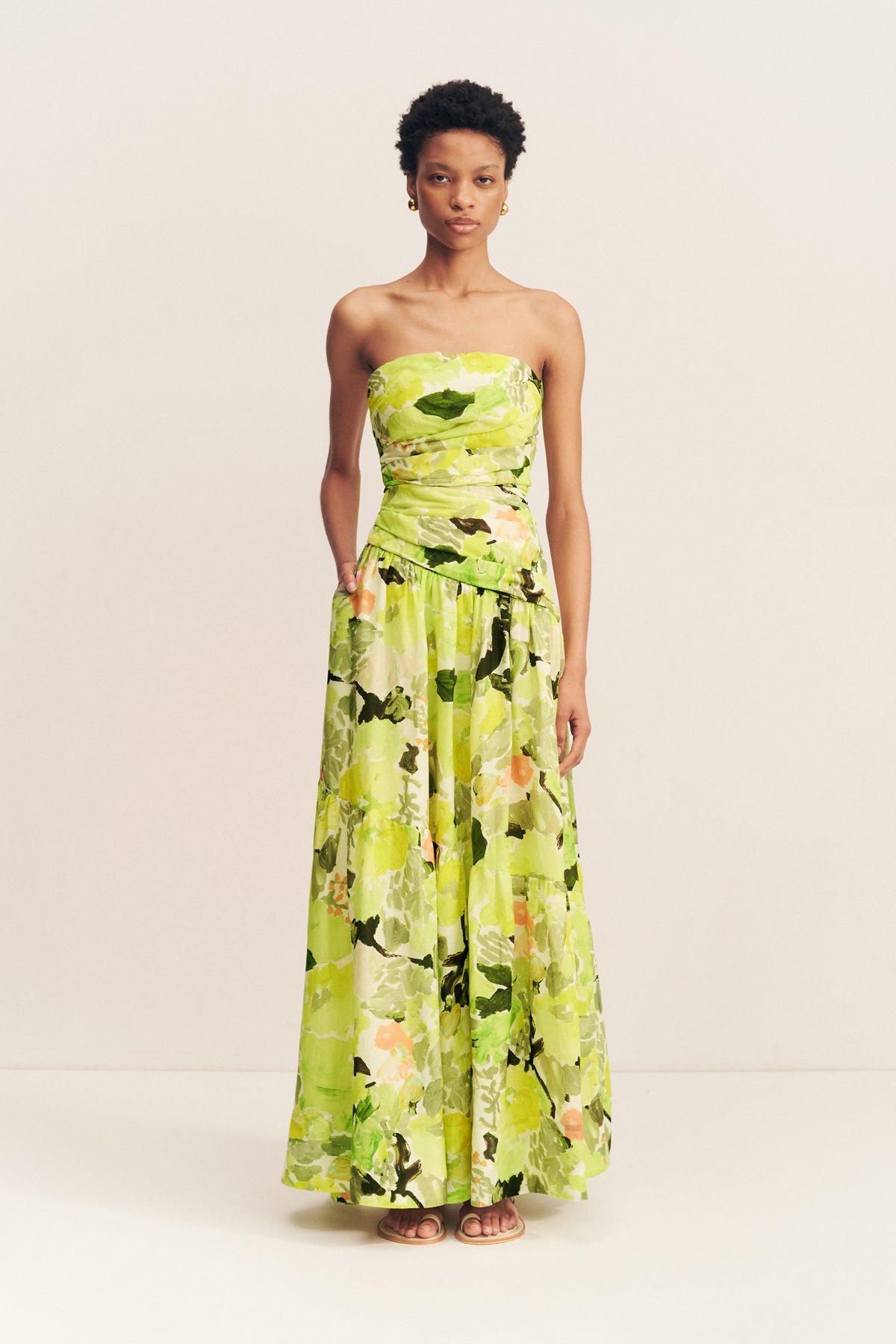 Roscoe Strapless Tiered Maxi Dress for Women - Elegant Summer Beach Wedding Party Dress - Perfect for Vacations, Date Nights & Special Occasions