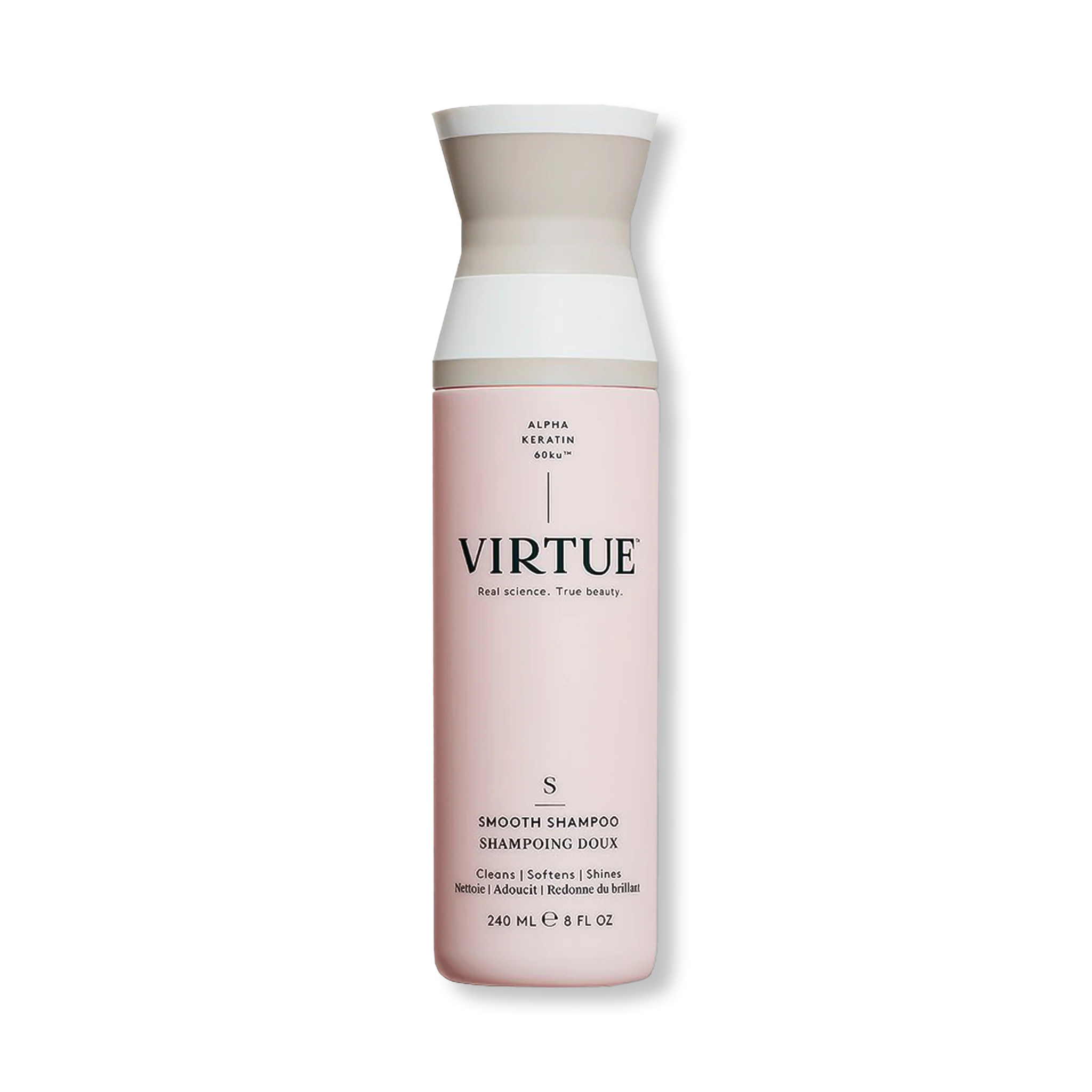 Virtue Smooth Shampoo for Frizz Control & Hydration - Sulfate-Free Hair Care for Smooth, Shiny Locks - Perfect for Daily Use & Color-Treated Hair