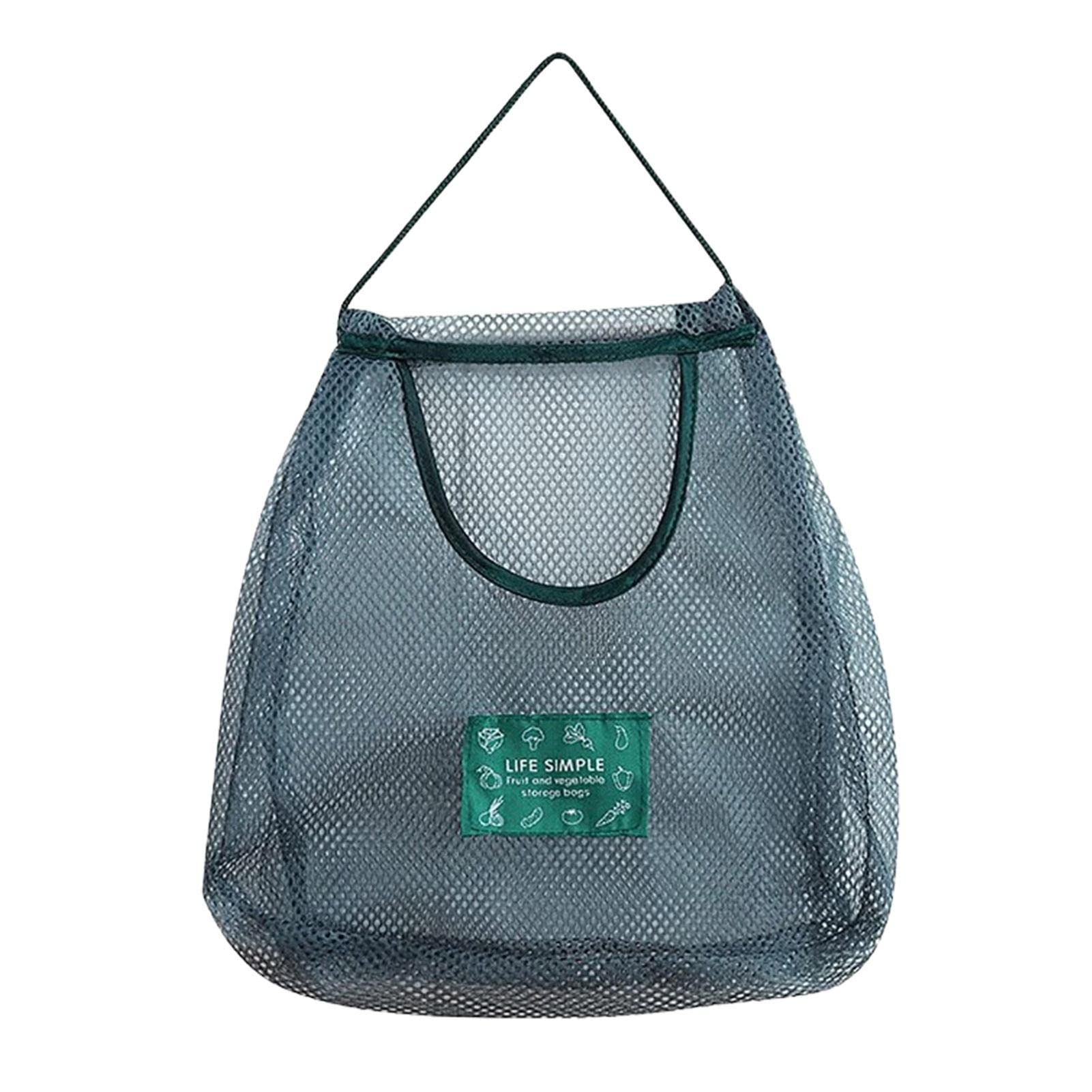Littryee Reusable Hanging Mesh Storage Bags - Wall Mount Kitchen Organizer for Fruits, Vegetables & Groceries | Eco-Friendly Produce Bags for Pantry, Supermarket & Farmers Market Use