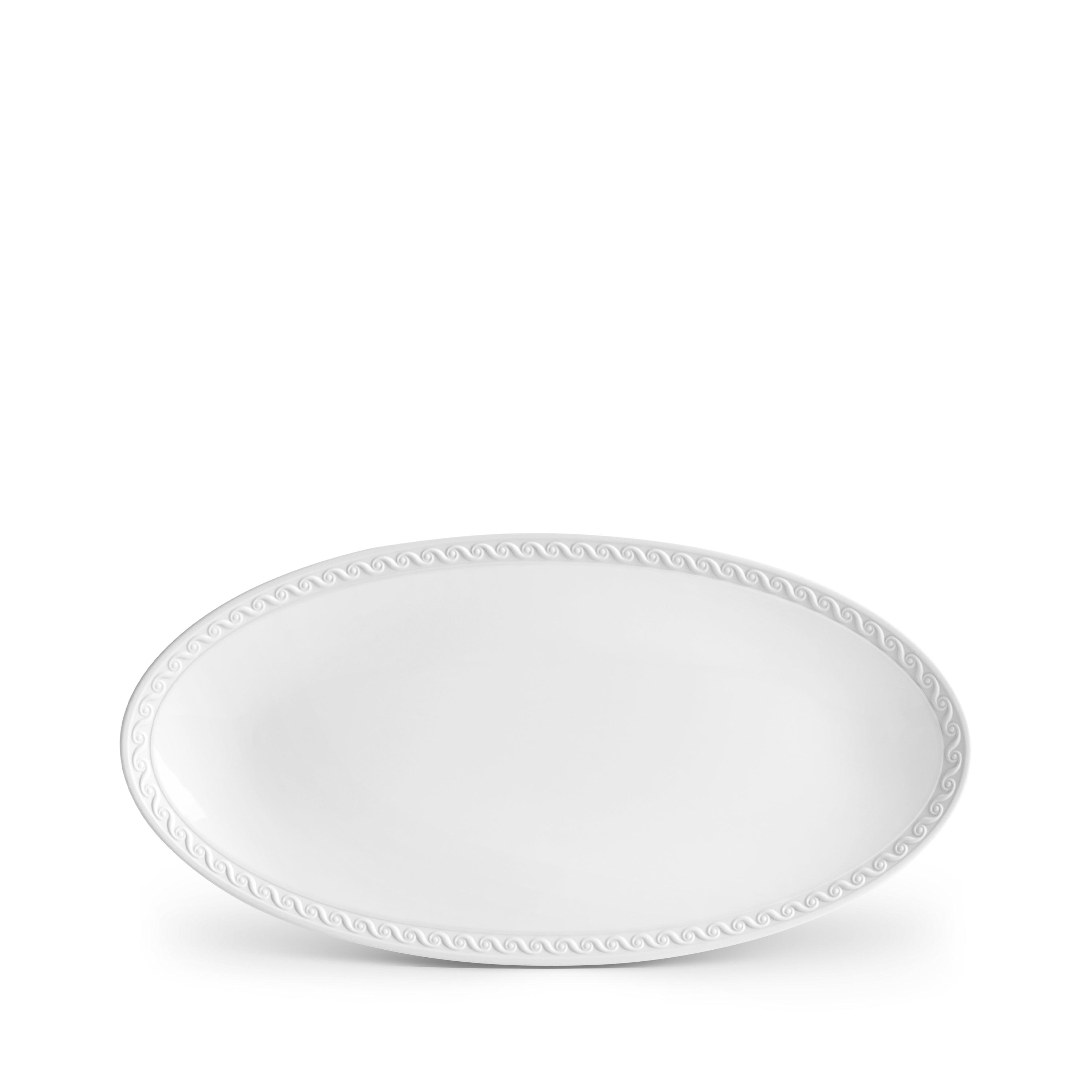 Neptune Oval Platter Small White - Elegant Serving Dish for Appetizers, Cheese & Desserts | Perfect for Dinner Parties & Entertaining