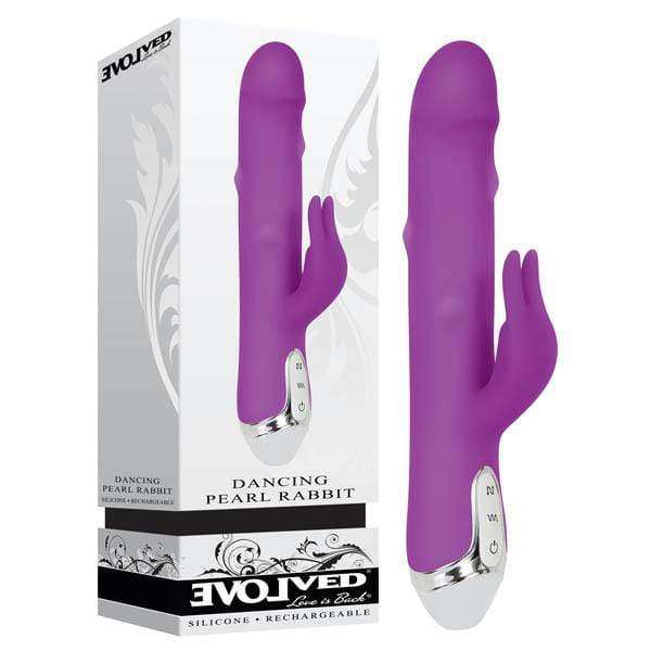 Evolved Dancing Pearl Rabbit Vibrator - Powerful Dual Stimulation for Women, Rechargeable Waterproof G-Spot & Clitoral Massager - Perfect for Solo Play, Couples & Sensual Exploration
