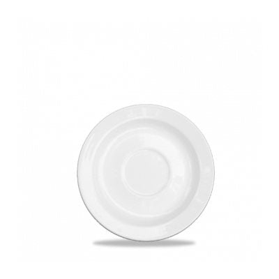Churchill APR AS6 1 Alchemy White 6-Piece Consommé Stand Saucer Set - Premium White Porcelain Appetizer Dishes (24/Case) - Perfect for Fine Dining Restaurants, Catering Events & Elegant Dinner Parties