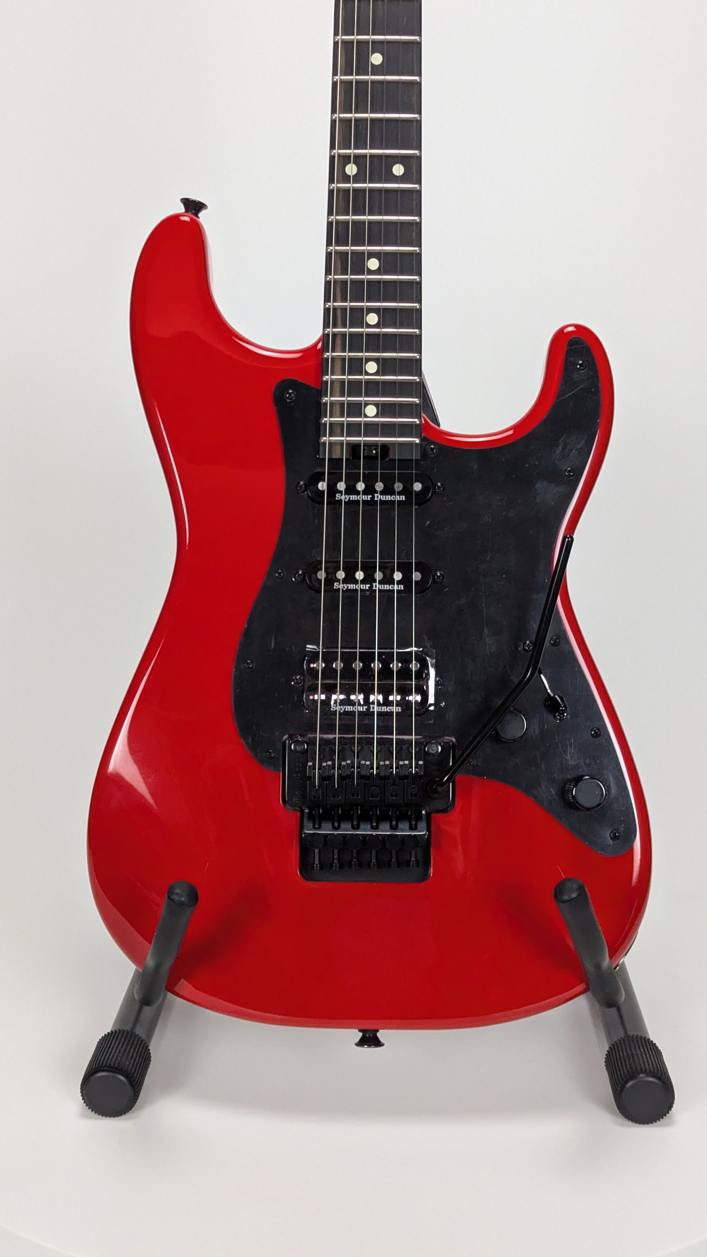 Charvel Pro Mod So Cal Style 1 HSS Electric Guitar - Ferrari Red Finish | Professional Performance for Rock, Metal & Stage Shows