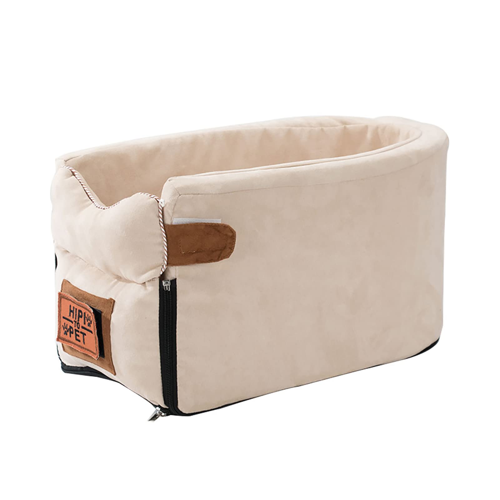 **Dog Car Seat Booster for Small Dogs & Cats - Pet Safety Console with Armrest Support - Perfect for Road Trips & Travel**