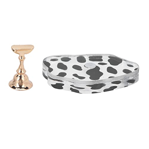 Professional Reusable Acrylic Nail Holder - Safe & Stylish Gold Salon Nail Art Tool for Manicure, Nail Extensions & DIY Nail Designs at Home or Salon