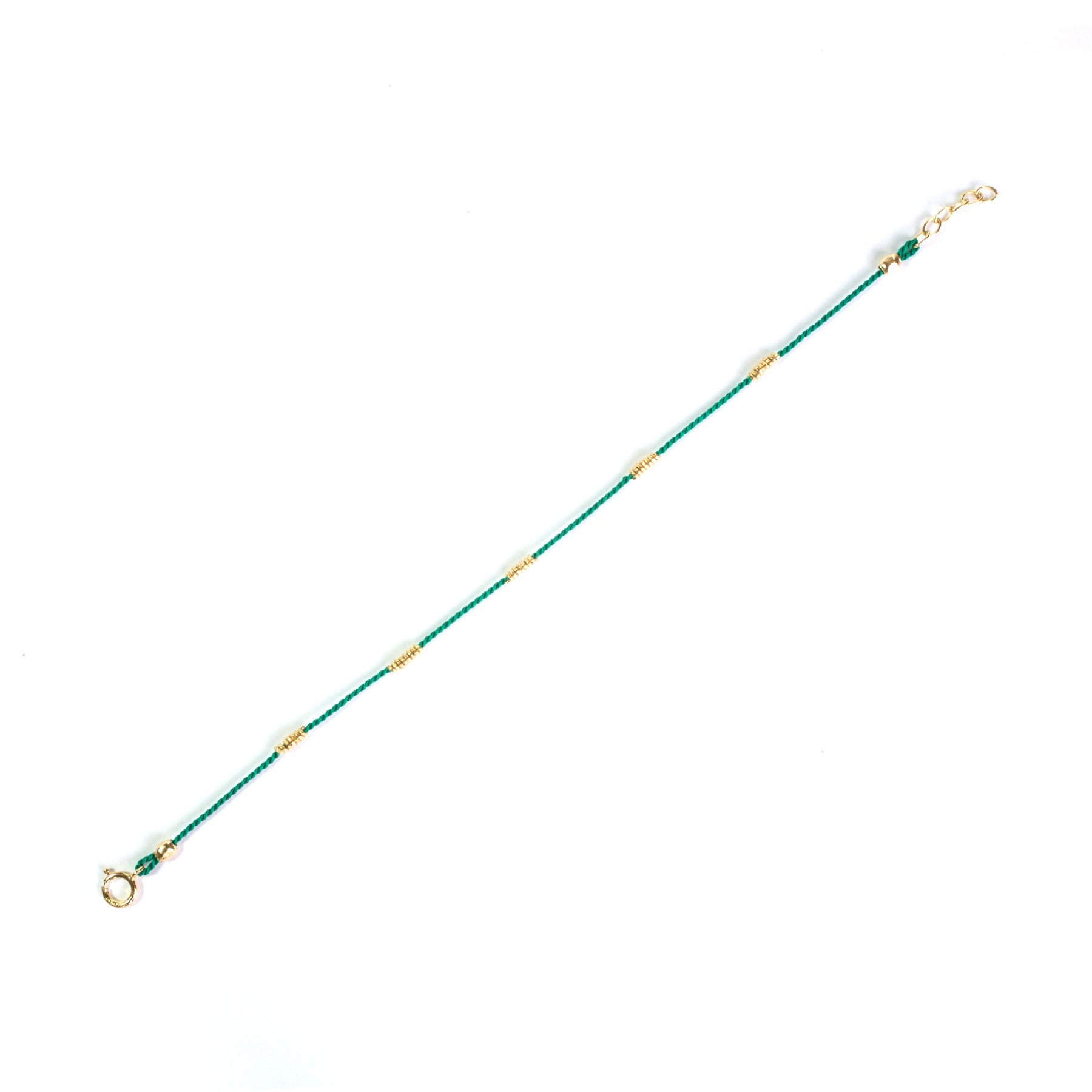Elegant Green & Gold Silk Wrapped Wire Bracelet for Women | Fashion Jewelry Gift for Birthday, Anniversary & Special Occasions