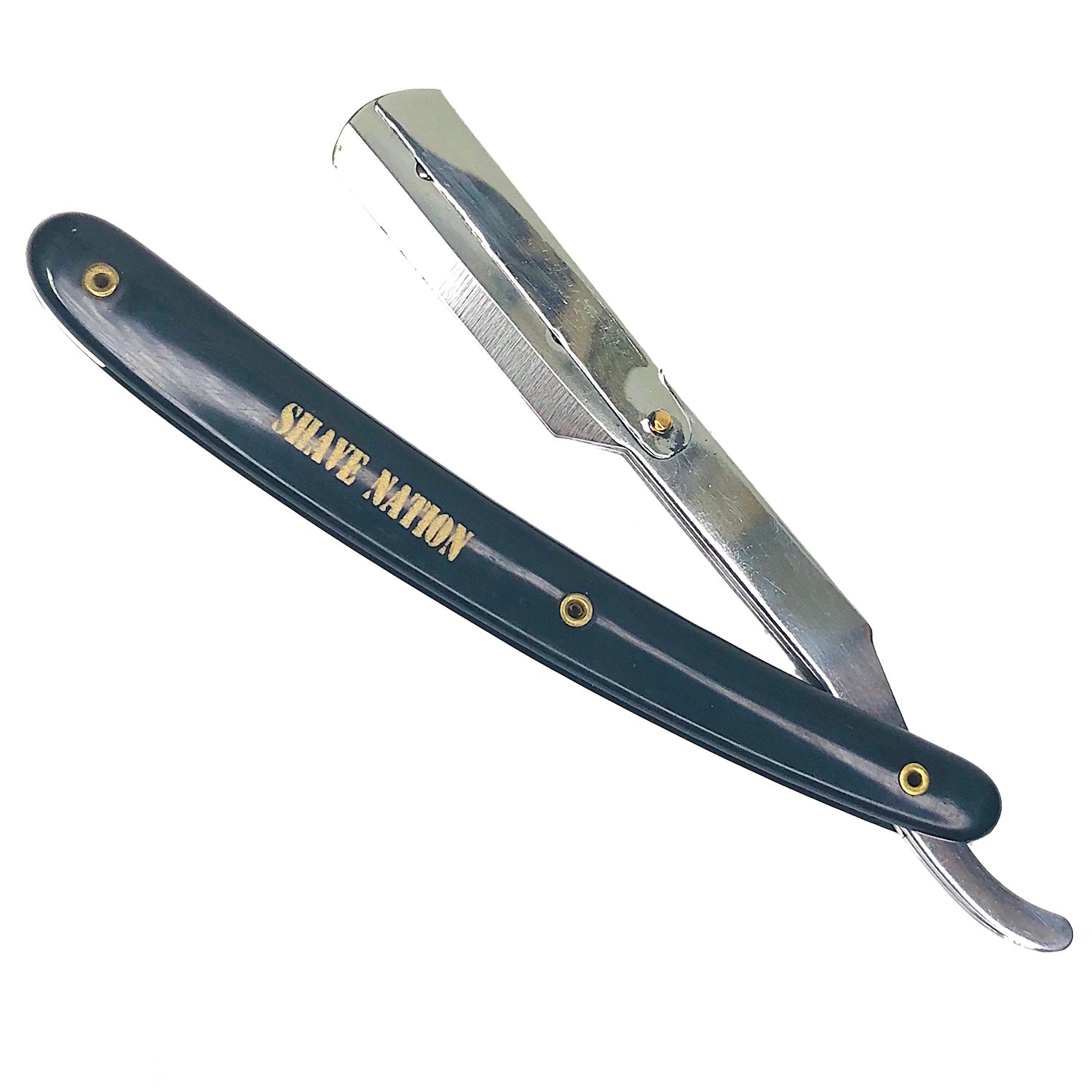 Budget Replaceable Blade Shavette Razor for Men - Professional Barber Straight Edge Shaving Knife with Stainless Steel Handle - Perfect for Home Grooming, Travel & Barber Shop Use