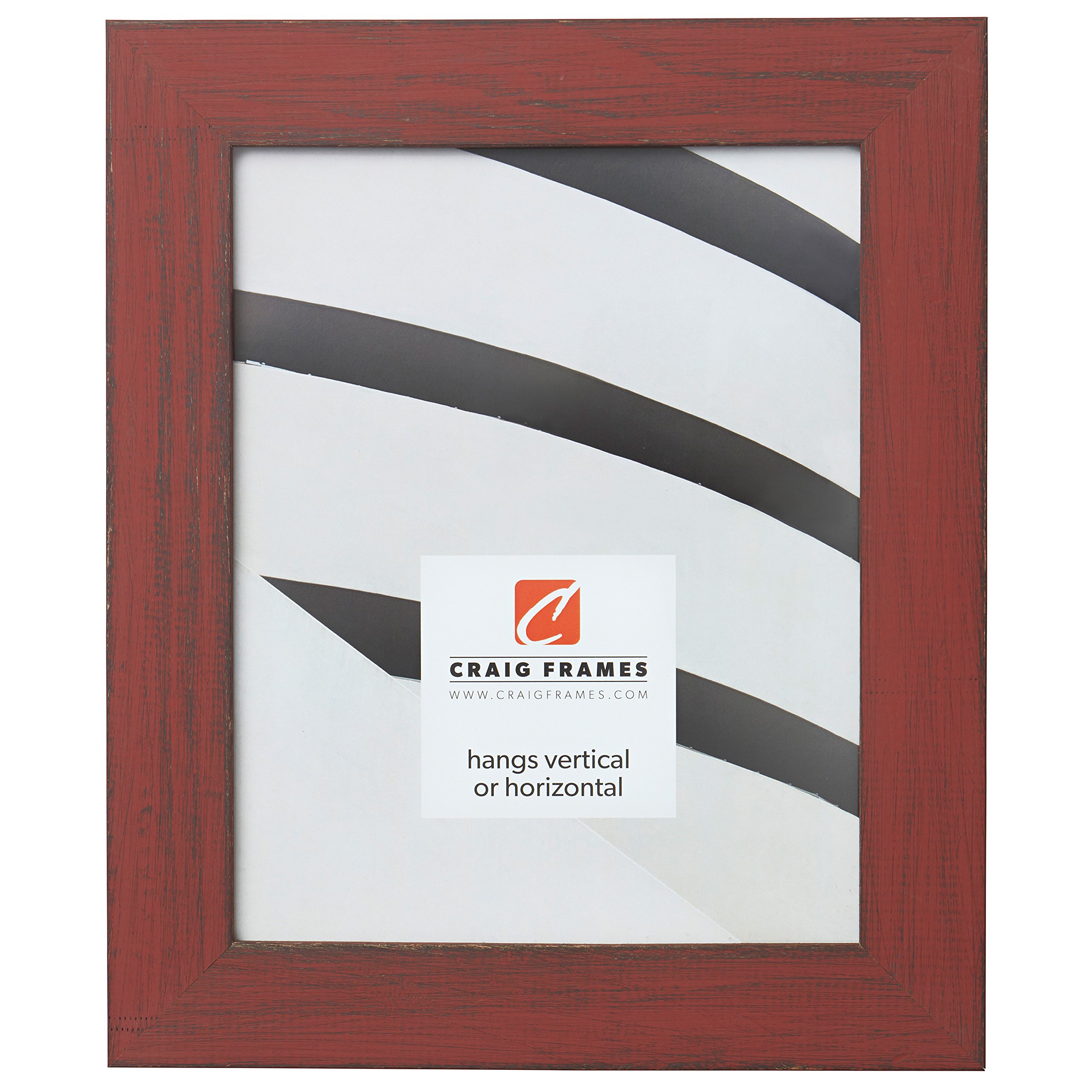 Craig Frames Jasper 12x18 Inch Picture Frame in Alabama Red - Perfect for Home & Office Decor