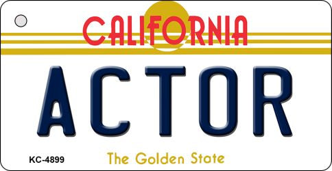 California State License Plate Keychain - Actor Themed Car Key Chain KC 4899 - Perfect Gift for Hollywood Fans & Car Enthusiasts