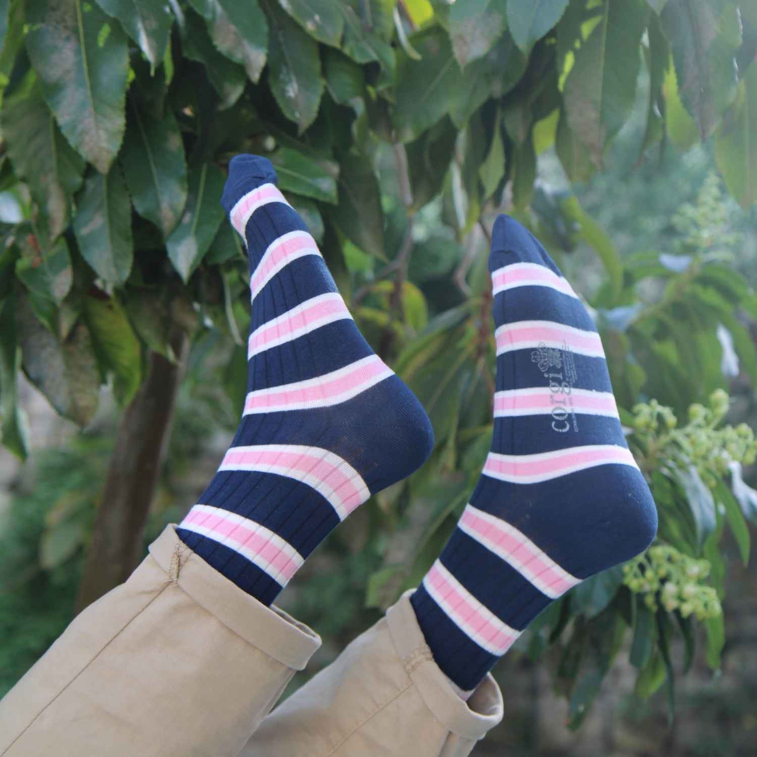 Men's Oxford Stripe Quarter Cotton Socks - Breathable & Comfortable Casual Dress Socks for Work, Office & Everyday Wear