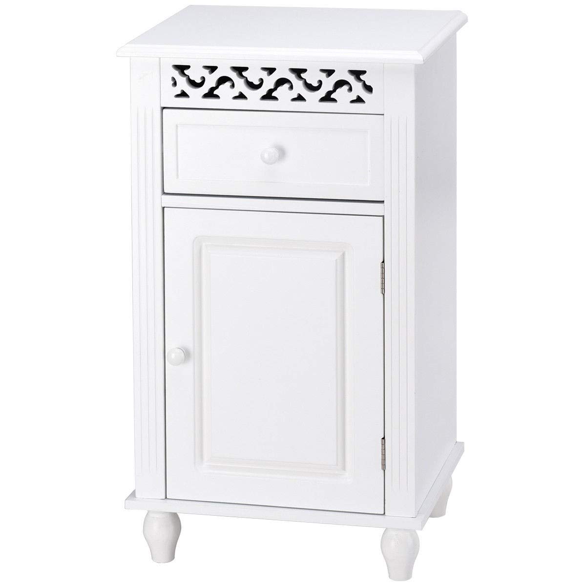 Modern Wooden Bathroom Floor Storage Cabinet with Drawers - Space Saving Organizer for Towels, Toiletries & Cosmetics | Elegant Design for Small Bathrooms, Apartments & Vanities