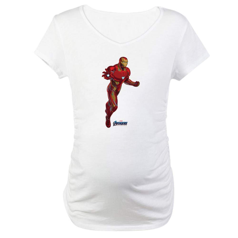 Iron Man Maternity T-Shirt - Superhero Pregnancy Tee for Marvel Fans | Comfortable Cotton Shirt for Expecting Mothers | Perfect for Baby Showers, Gender Reveals & Comic Conventions