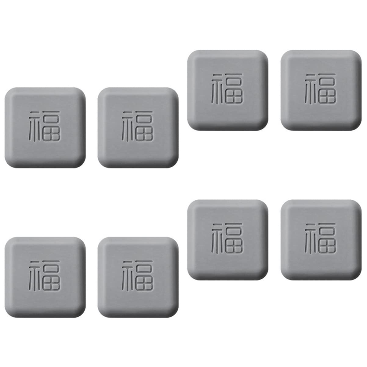 TEHAUX 8-Piece Door Handle Bumper Set - Soft Silicone Door Knob Bumpers, Mute Door Crash Pads & Wall Protectors - Prevent Scratches & Noise for Home, Office, Nursery (White) - Perfect for Interior Doors, Cabinets, and Furniture Protection