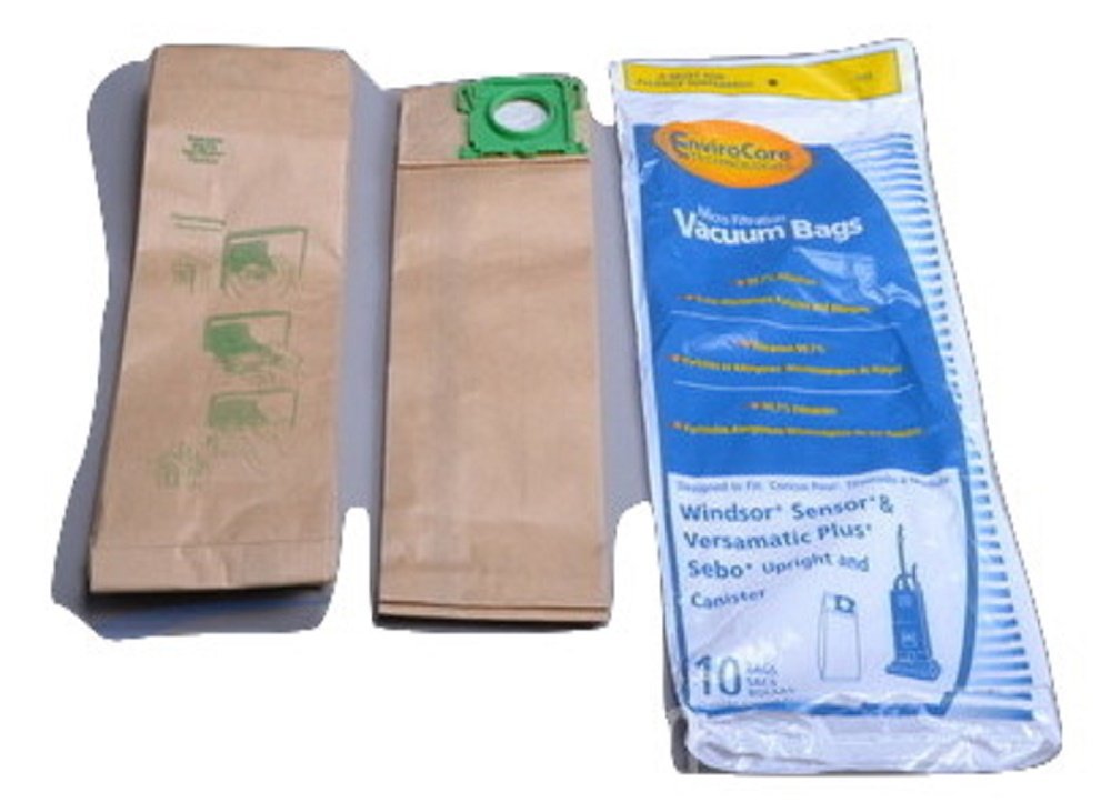 Windsor Sensor Upright Vacuum Bags 10-Pack for Home Cleaning