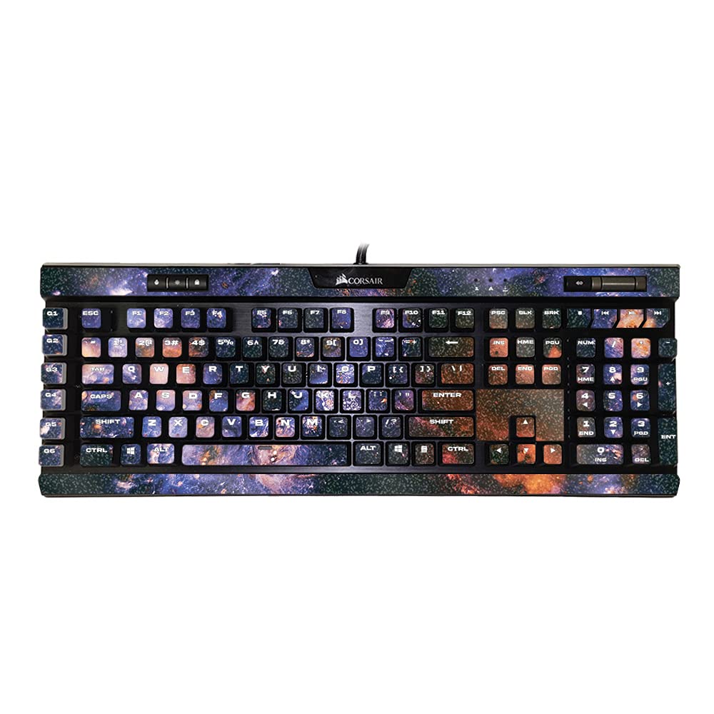 MightySkins Glossy Glitter Skin Cover for Corsair K95 RGB Platinum XT Keyboard - Andromeda Design | Protective Durable High-Gloss Finish | Easy to Apply & Remove | Made in USA | Perfect for Gaming Setup & PC Customization