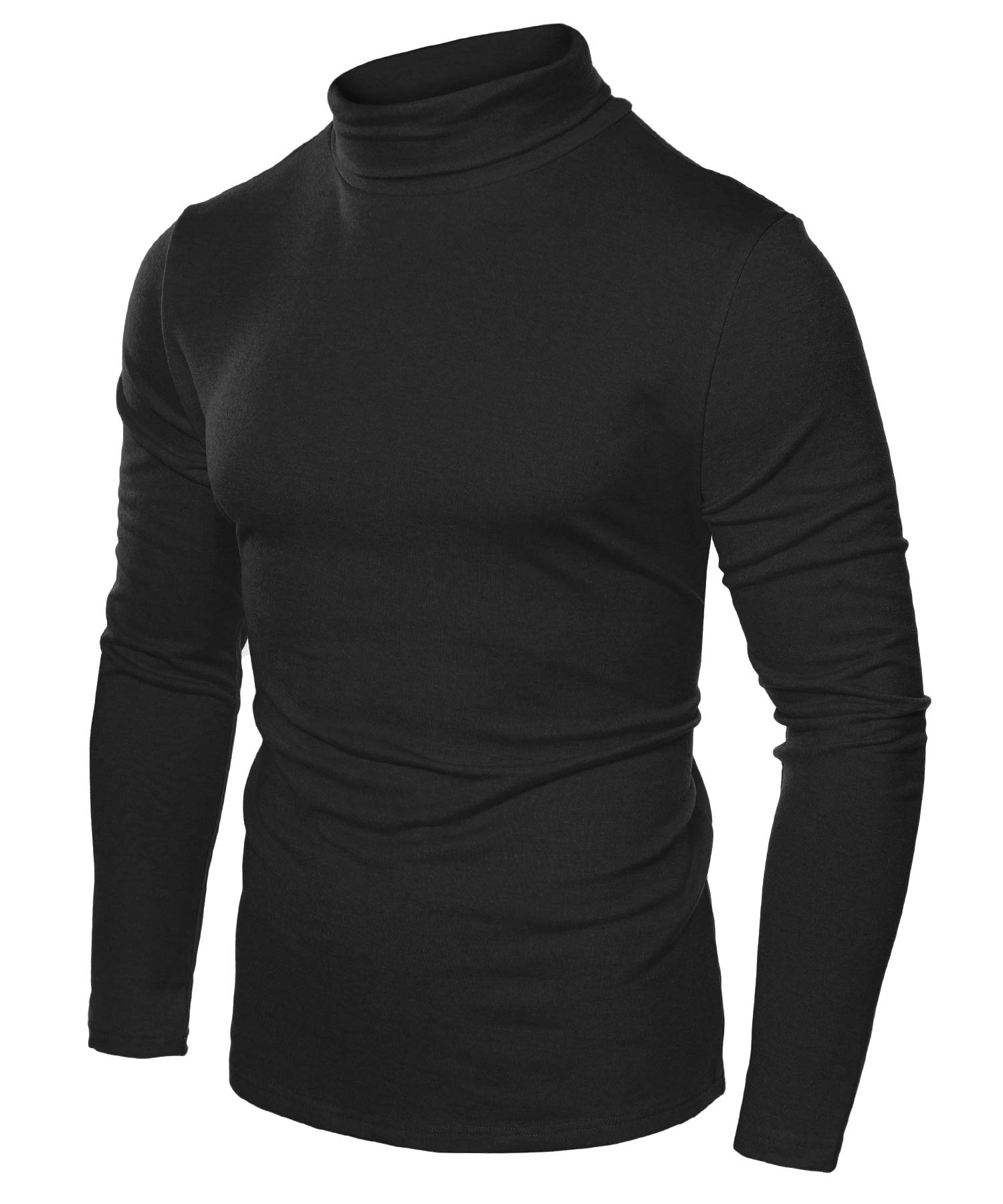 JINIDU Men's Slim Fit Turtleneck T-Shirt - Soft Cotton Thermal Pullover Sweater for Casual Wear | Perfect for Winter Layering, Office Outfits & Date Nights