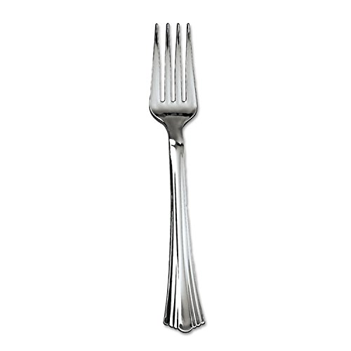 Premium Heavyweight Plastic Utensils Set - Durable & Stylish Cutlery for Parties, Picnics, and Outdoor Dining - WNA Reflections 610155