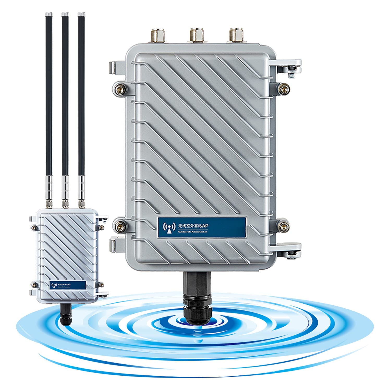 KuWFi Outdoor Wireless WiFi Access Point - 750Mbps Dual Band 2.4G/5.8G Router with Waterproof Design | WiFi Extender & Repeater for Long Range Coverage | Perfect for Camping, Backyard & Remote Work Connectivity