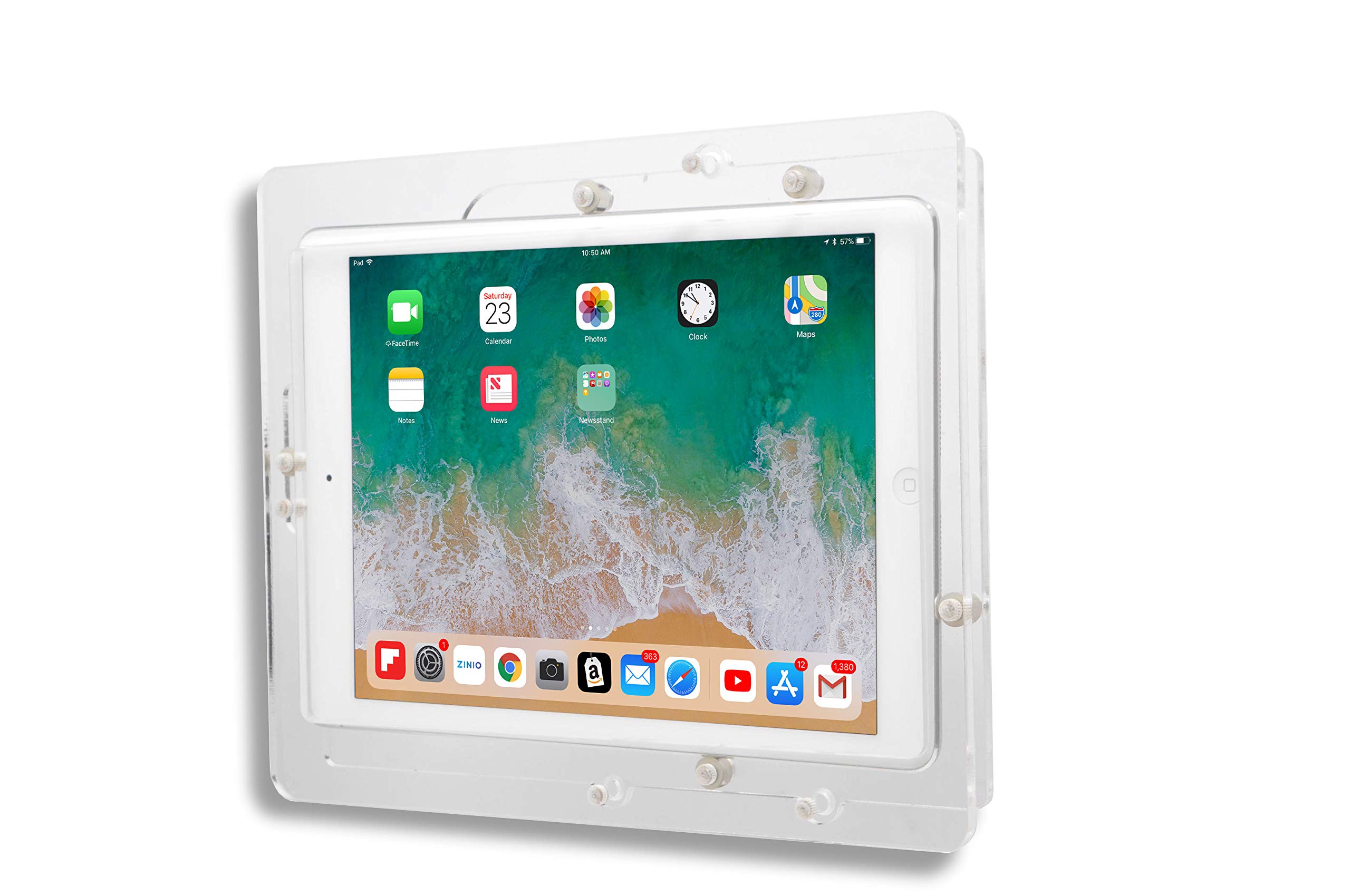TABcare Anti-Theft Acrylic VESA Mount Enclosure for Apple iPad Air 9.7