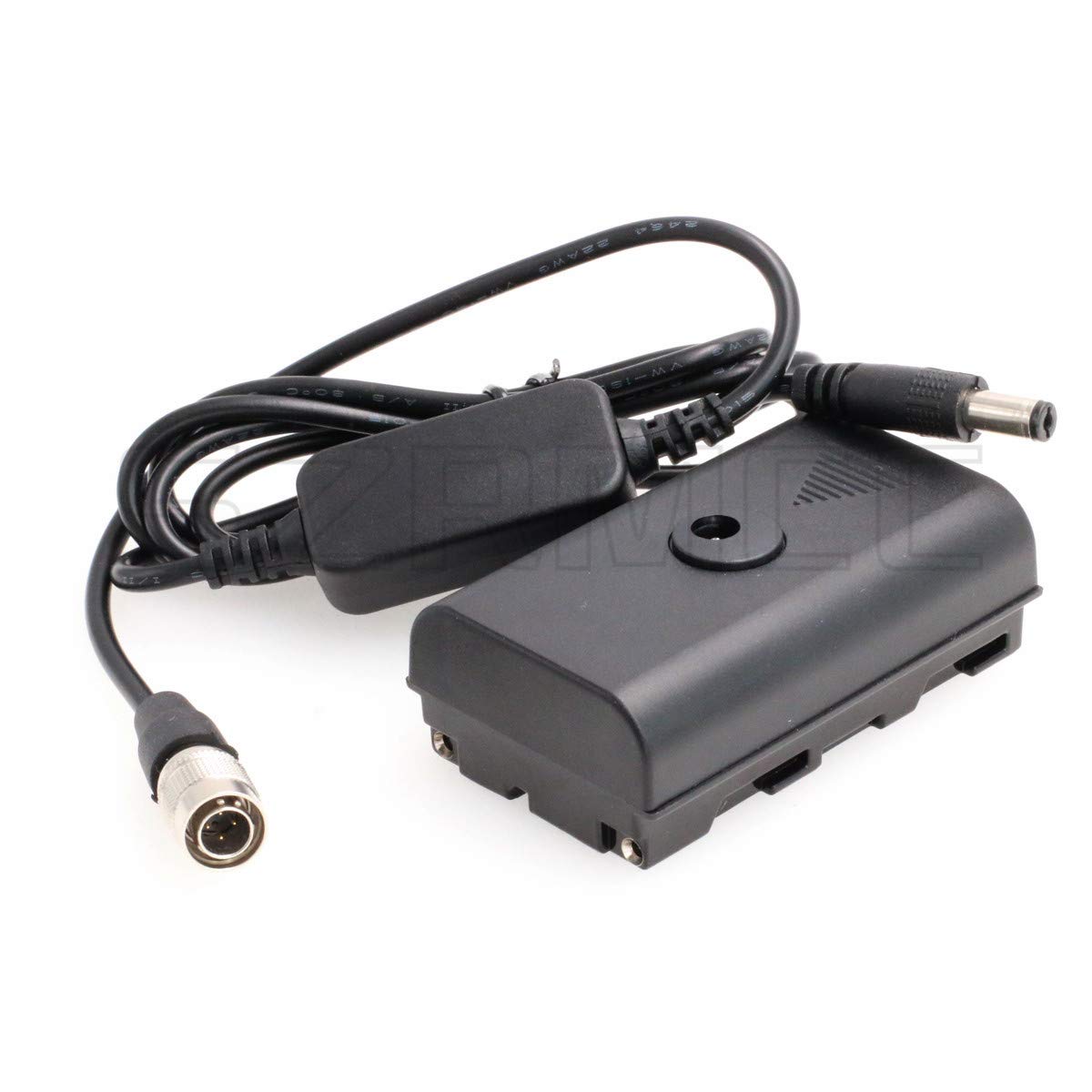 SZRMCC Hirose 4 Pin Male to NP-F970 Dummy Battery Adapter for Sony F5/F55 Camera - Power Atomos Shogun/Ninja/Inferno Monitor - Perfect for Professional Video Production & On-Site Filming