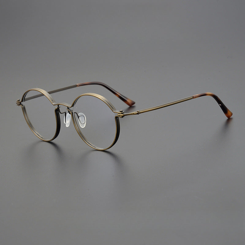 Premium Titanium Round Eyeglass Frames - Lightweight & Durable for Men & Women - Perfect for Reading, Driving & Everyday Use