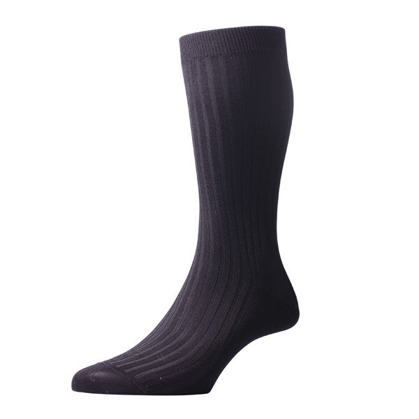 Sontley Black Ribbed Calf-Length Socks for Women & Men - Comfortable Cotton Blend Casual & Athletic Socks - Perfect for Running, Workout, Office & Everyday Wear