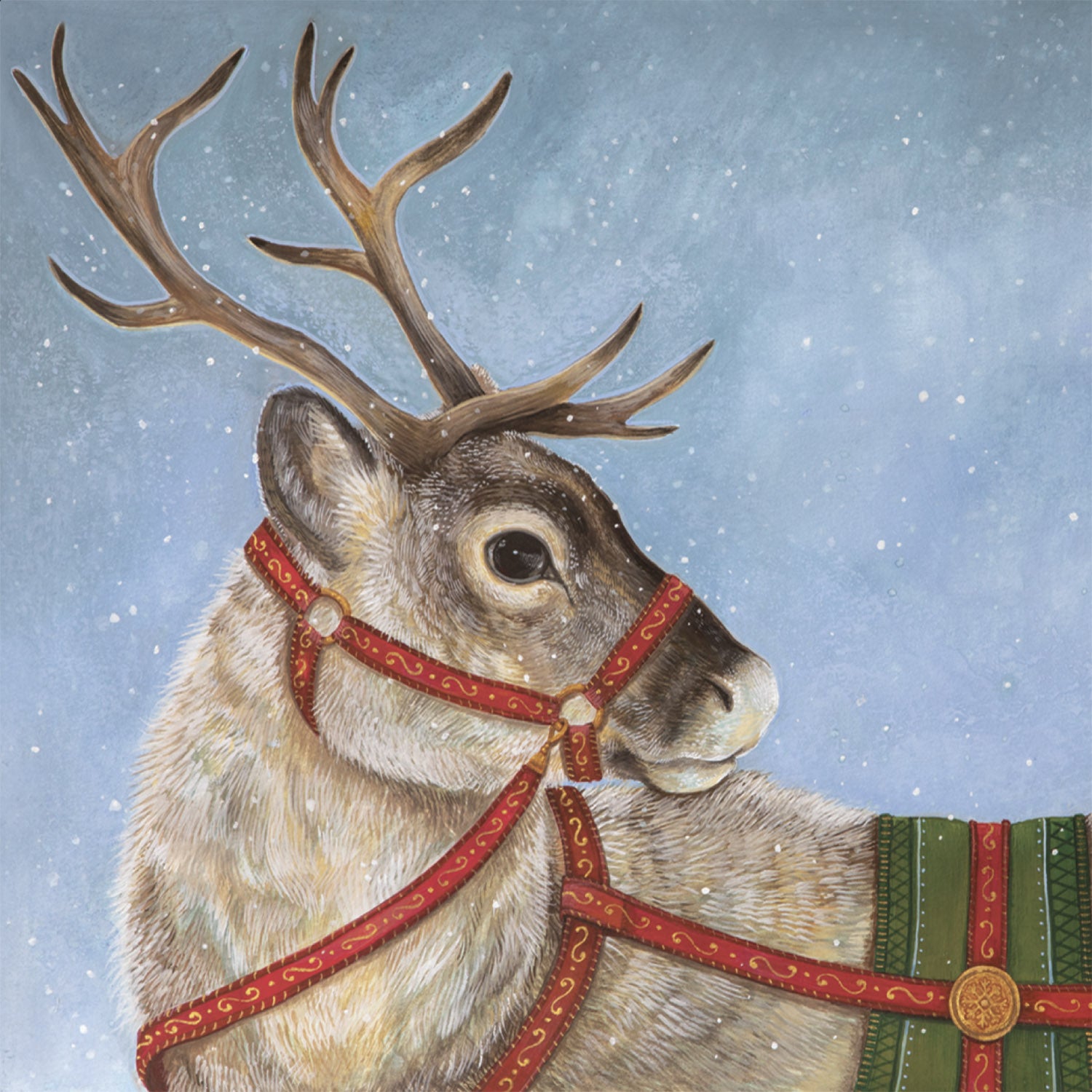 Festive Reindeer Cocktail Napkins - 50 Pack Holiday Party Decorations for Christmas, New Year & Winter Celebrations - Perfect for Bar, Dinner, and Cocktail Parties