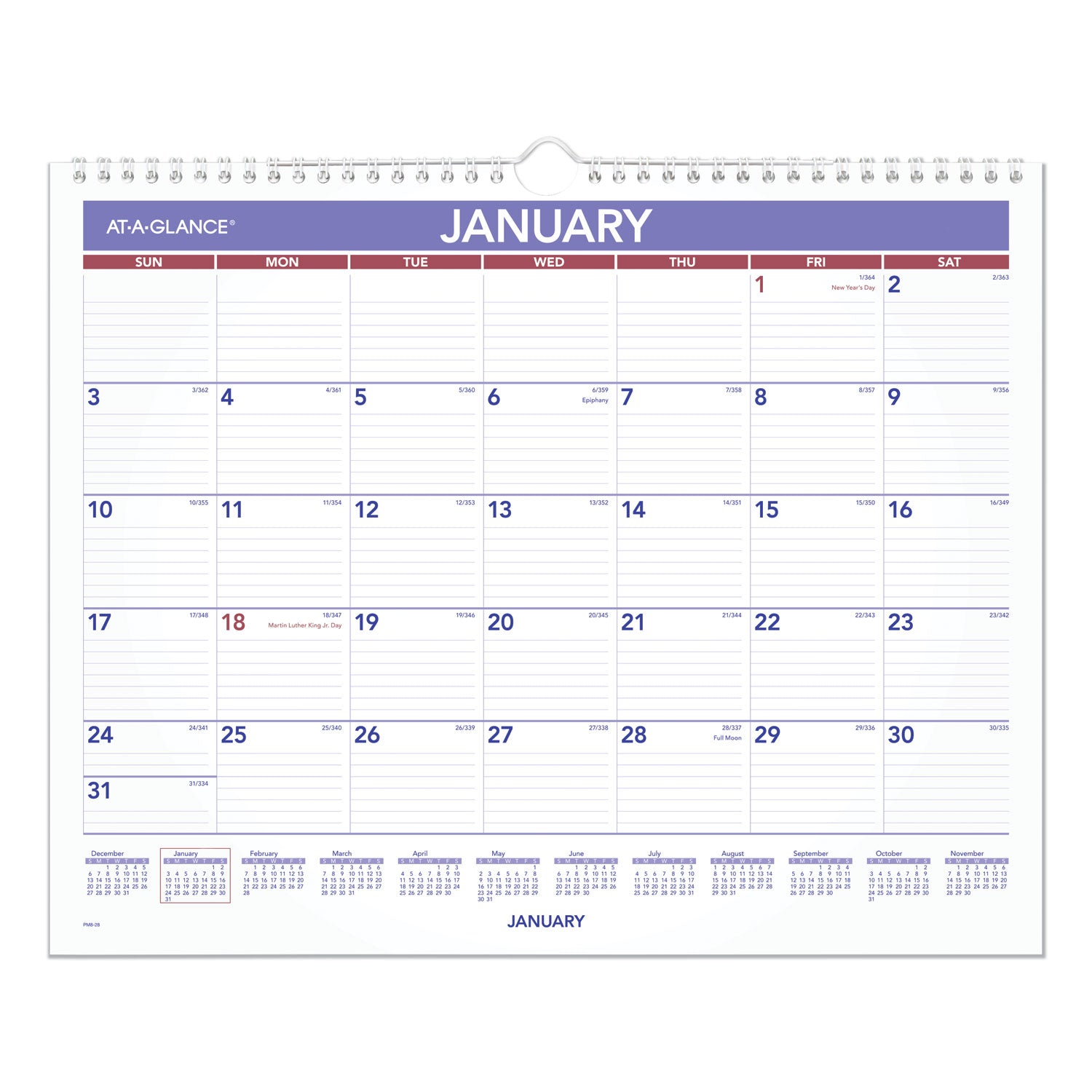 AT A GLANCE® 2025 Monthly Wall Calendar - 15