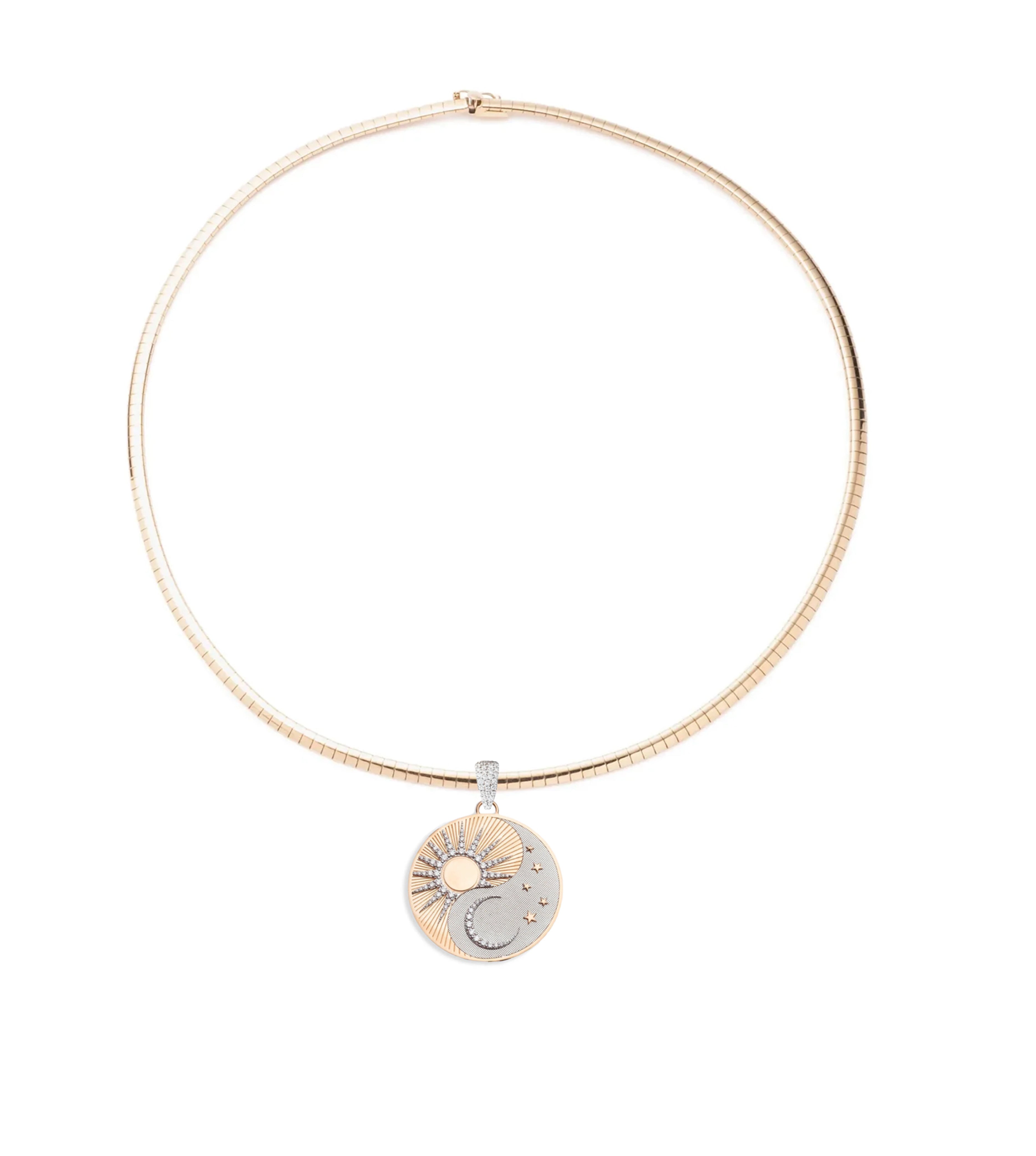 Balance Oversized Small Sleek Collar Necklace for Women - Minimalist Chic Layering Jewelry for Office, Date Night & Special Occasions