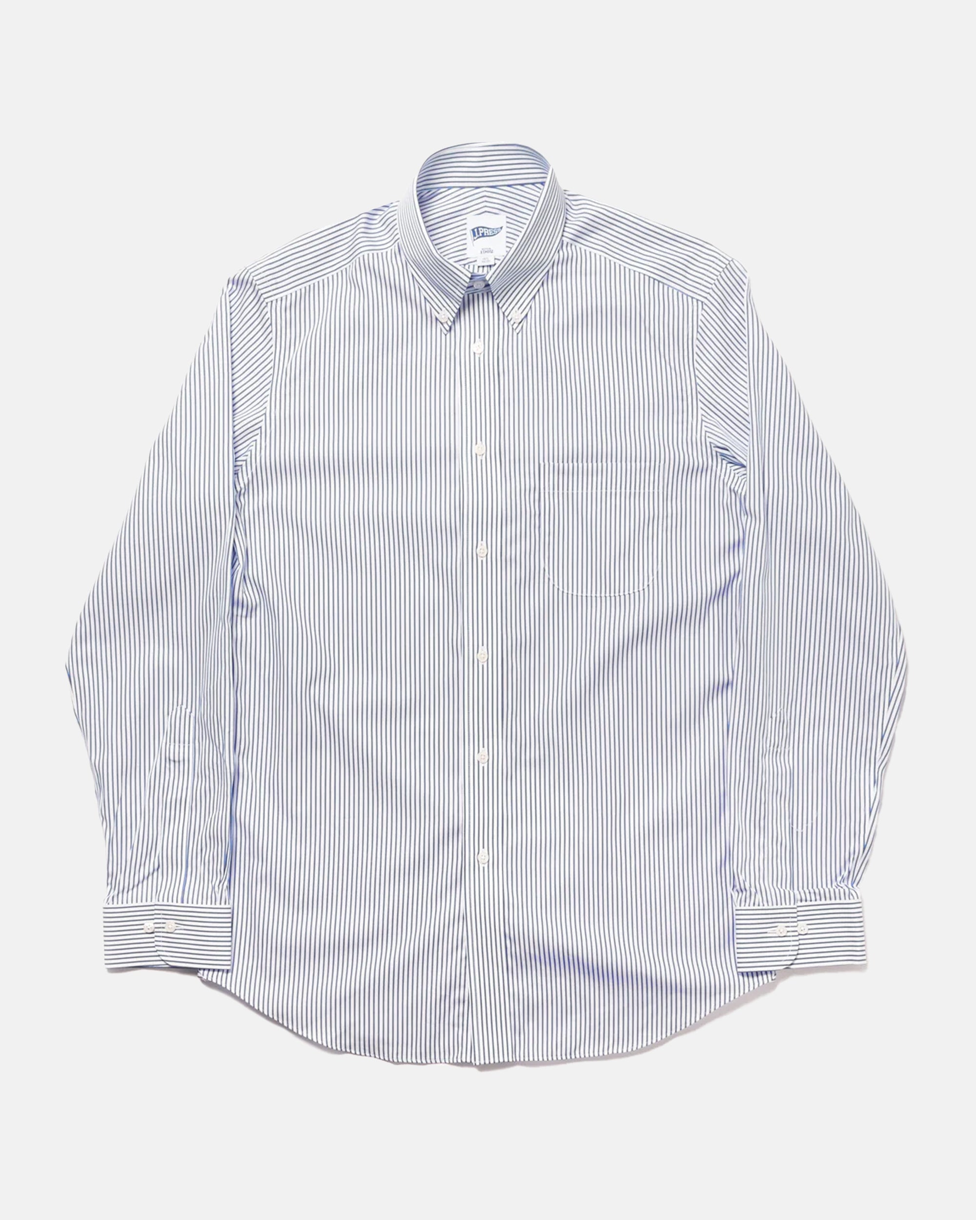 TRIM FIT REGENT STRIPE BUTTON DOWN SHIRT for Men | Slim Fit Casual Dress Shirt | Business & Office Wear | Perfect for Work, Date Night & Formal Events