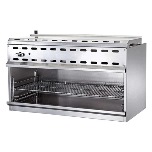 Cookline CSM 36 Commercial 36-Inch Cheese Melter & Salamander Broiler - Perfect for Pizzas, Sandwiches, and Restaurant Food Prep