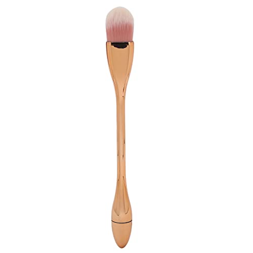 EXCLUZO Nail Dust Brush - Soft Fiber Bristles, Odorless & Skin Friendly Makeup Brush with Ergonomic Handle (Rose Gold) - Perfect for Nail Art, Manicures & Professional Salon Use