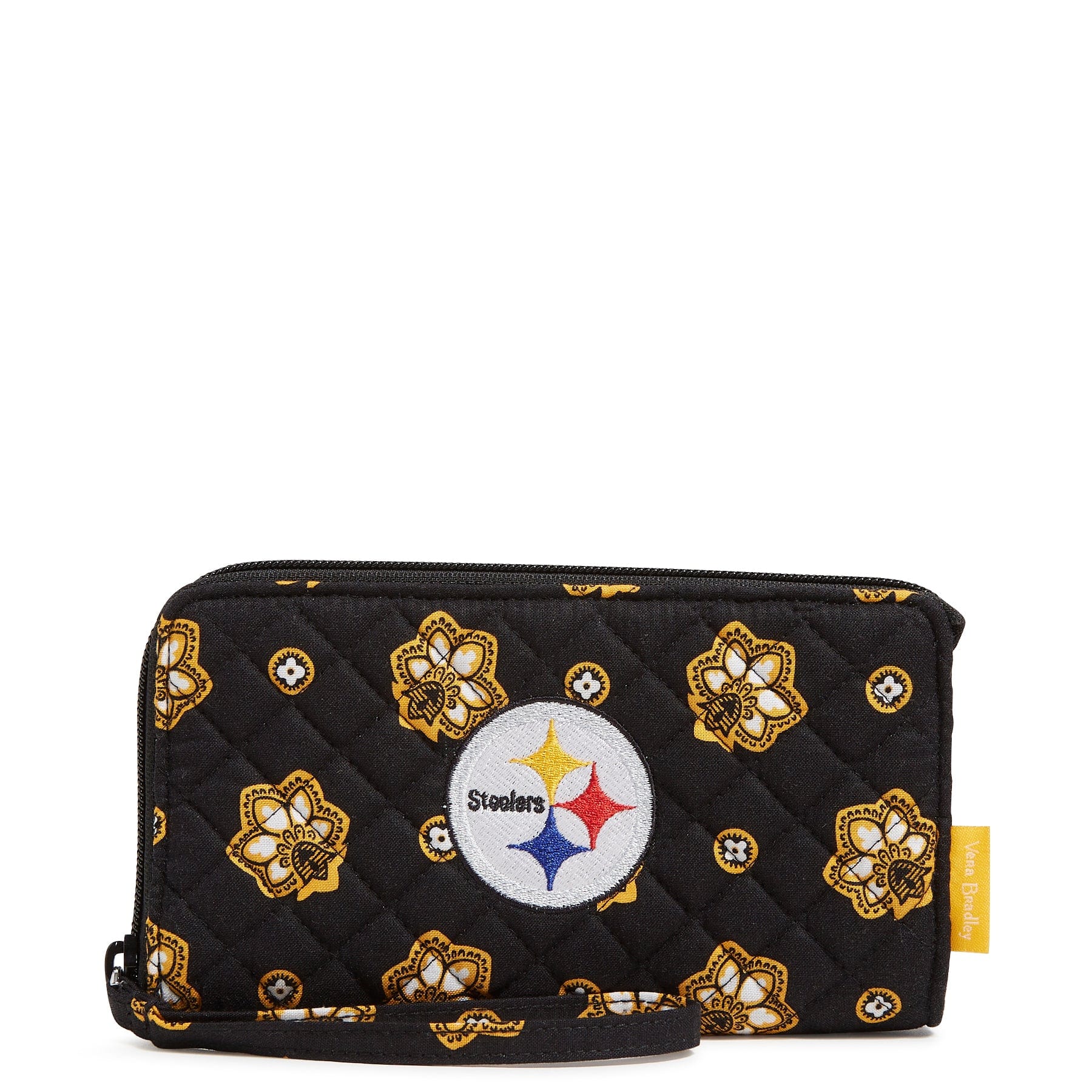 NFL RFID Blocking Front Zip Wristlet Wallet - Secure & Stylish for Game Day, Travel, and Everyday Use