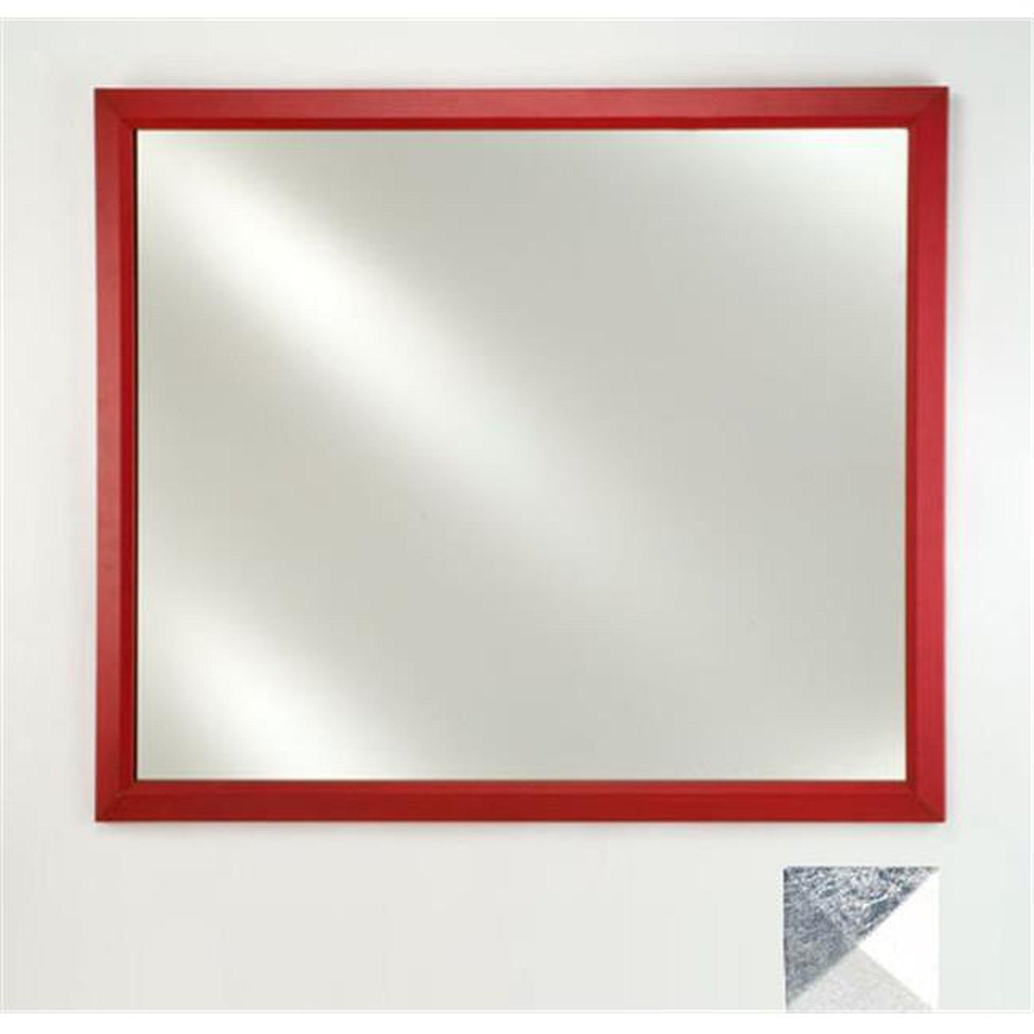 Afina Signature 16x22 Inch Antique Silver Framed Mirror with Plain Edge - Elegant Wall Decor for Living Room, Bedroom & Bathroom