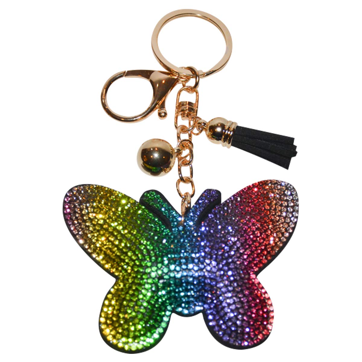 Sparkling Rhinestone Keychain for Women - Elegant Bling Car Keys & Purse Charms Accessories | Perfect Gift for Handbags, Wallets & Keyrings (Party, Daily Use, Fashion Statement)