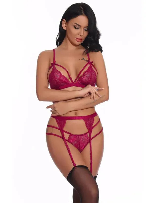 Sexy Lace Lingerie Set for Women - Comfortable & Elegant Underwear - Perfect for Valentine's Day, Honeymoon & Romantic Nights
