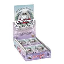 2022 Topps Chrome Allen & Ginter Baseball Hobby Box - 24 Packs with Autograph & Relic Cards - Perfect for Collectors & Fantasy Baseball Fans