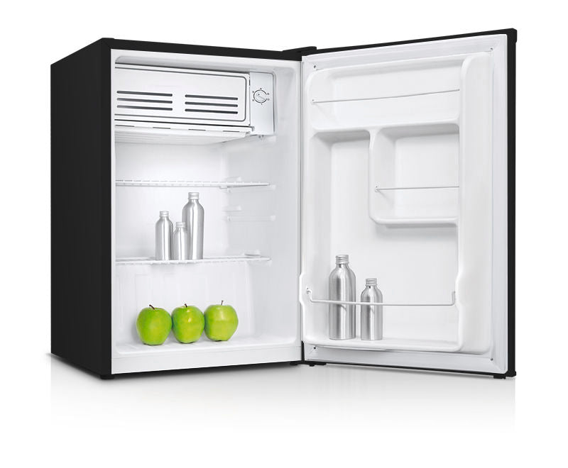 Heller 75L Mini Bar Fridge - Compact Black Beverage Cooler for Home, Office, or Dorm Room | Energy Efficient Small Refrigerator for Drinks, Snacks, and Essentials
