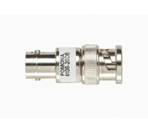 Fluke Pomona 4108 10dB BNC Male to Female Attenuator, 50 Ohm Coaxial RF Signal Attenuator - Perfect for Lab Testing, RF Applications & Audio Equipment Calibration
