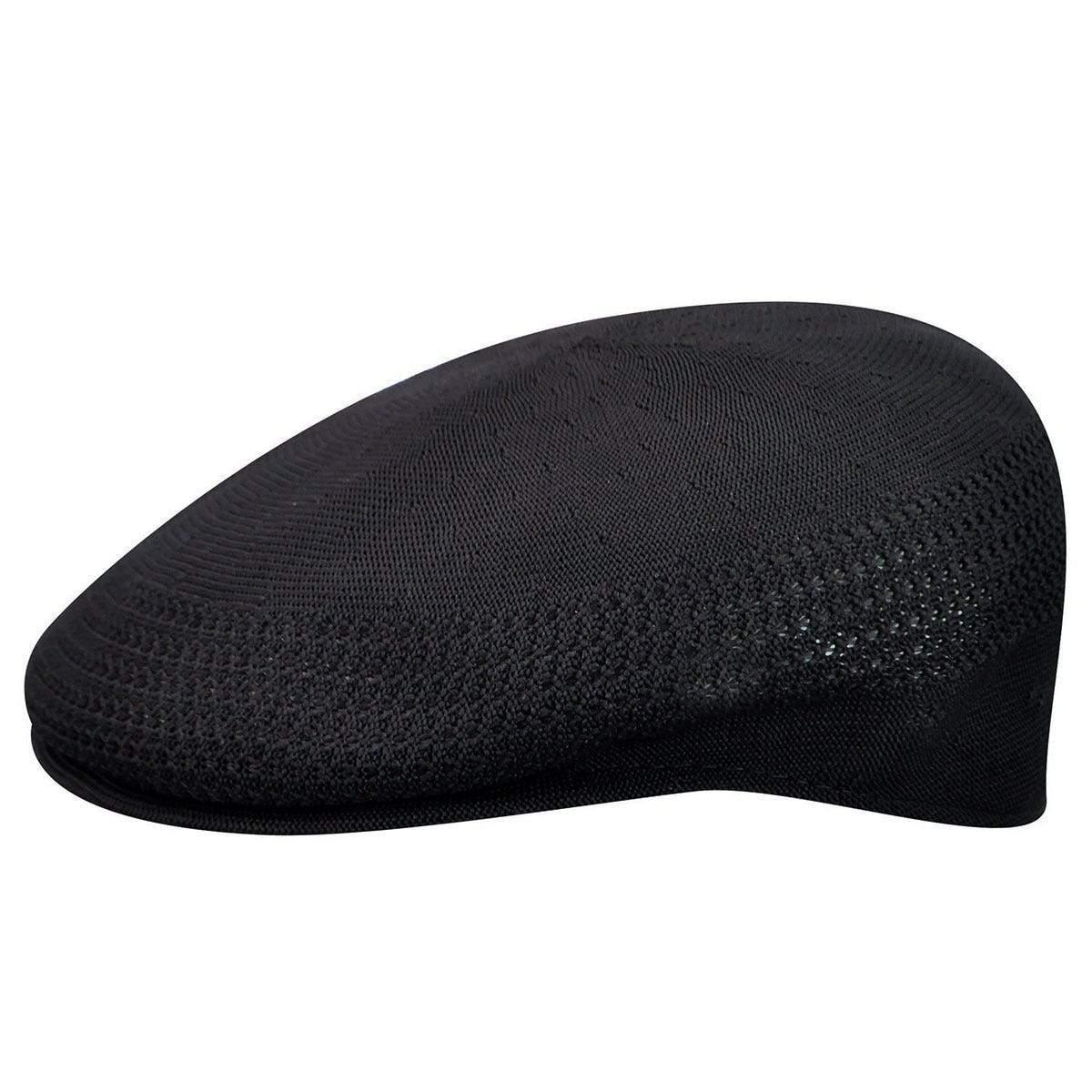 KANGOL Men's Tropic Ventair Hat - Black | Breathable Summer Sun Hat for Outdoor Activities, Beach, Hiking & Travel