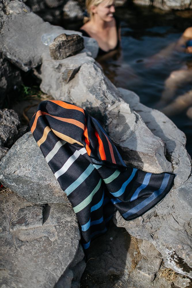 Nomadix Original Quick-Dry Travel Towel - Lightweight & Absorbent Pinstripes Multi-Purpose Towel for Beach, Gym, Camping & Yoga