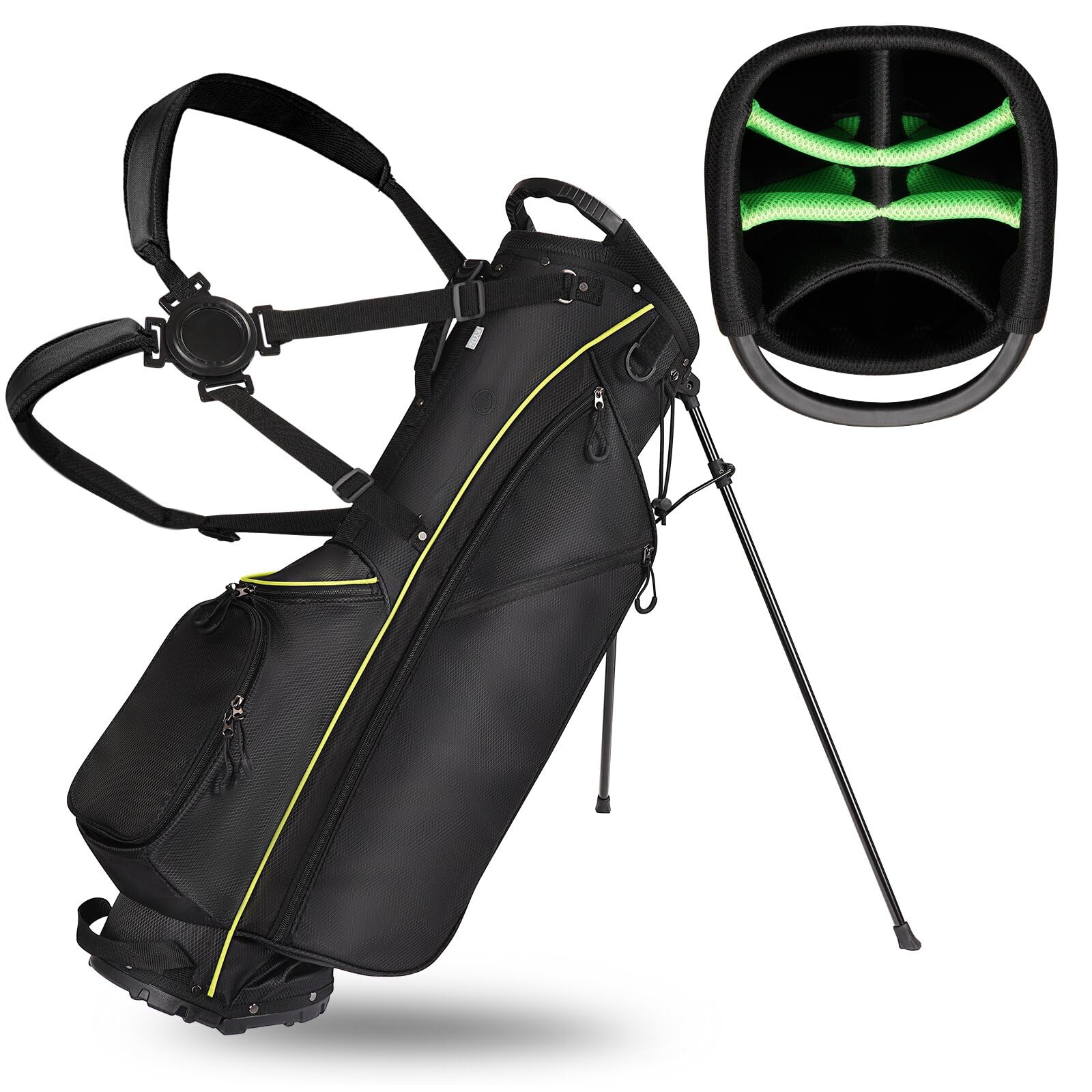 KYTAI 7-Way Top Divider Golf Stand Bag - Lightweight Waterproof Golf Bag for Men & Women with Rain Hood - Perfect for Driving Range, Course & Travel