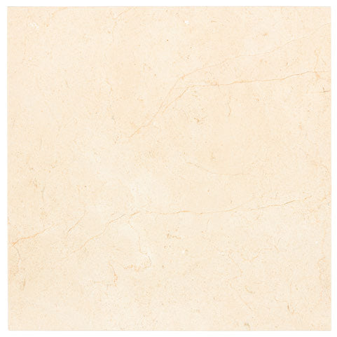 Premium Crema Marfil Marble Tile 18x18 - Natural Stone Floor & Wall Tile for Bathroom, Kitchen, and Living Room Renovation