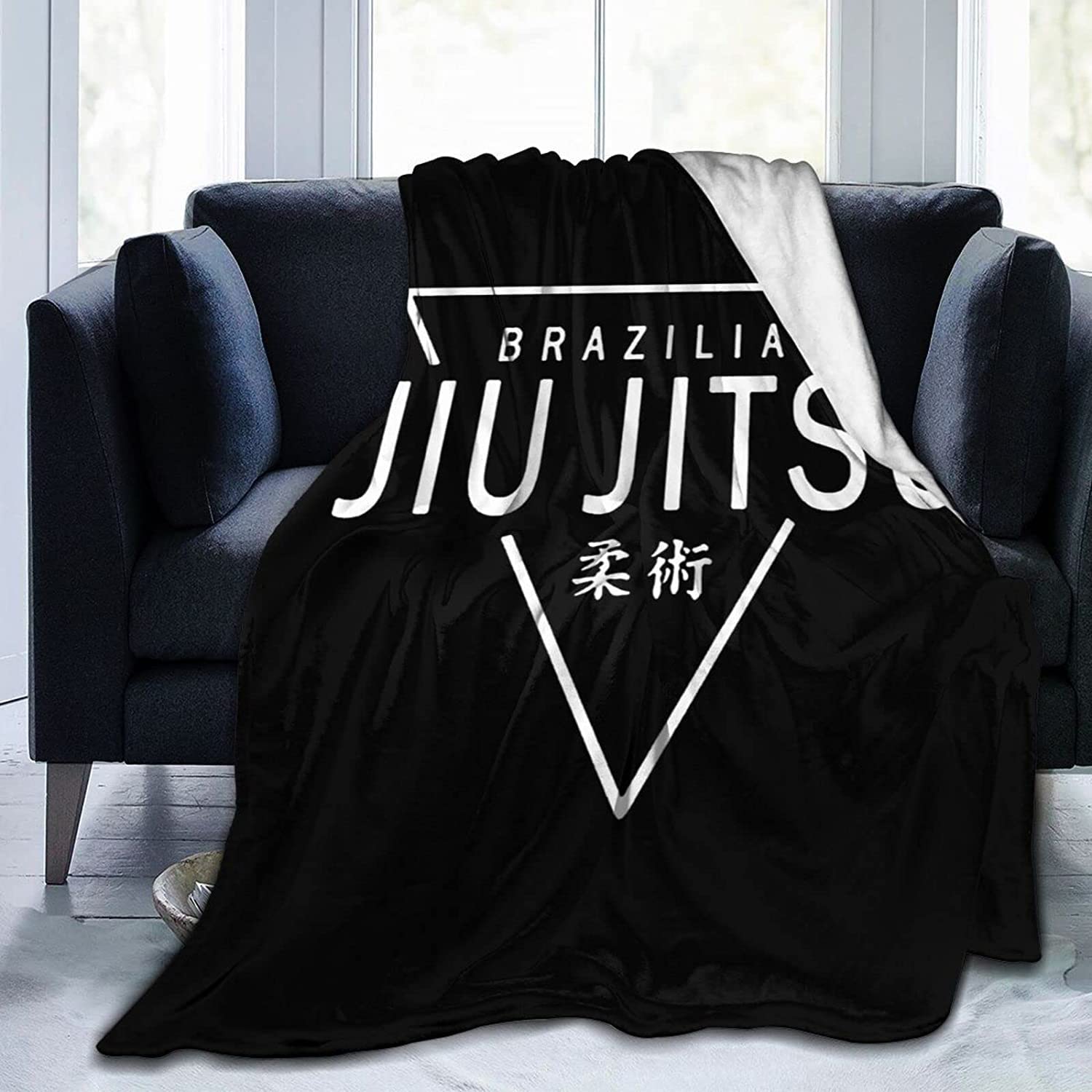 Brazilian Jiu Jitsu BJJ Fleece Blanket - Ultra Soft Plush Throw Blanket for Adults & Kids - Perfect for Couch, Bed, Living Room - All Season Cozy Blanket for Martial Arts Fans & Home Decor