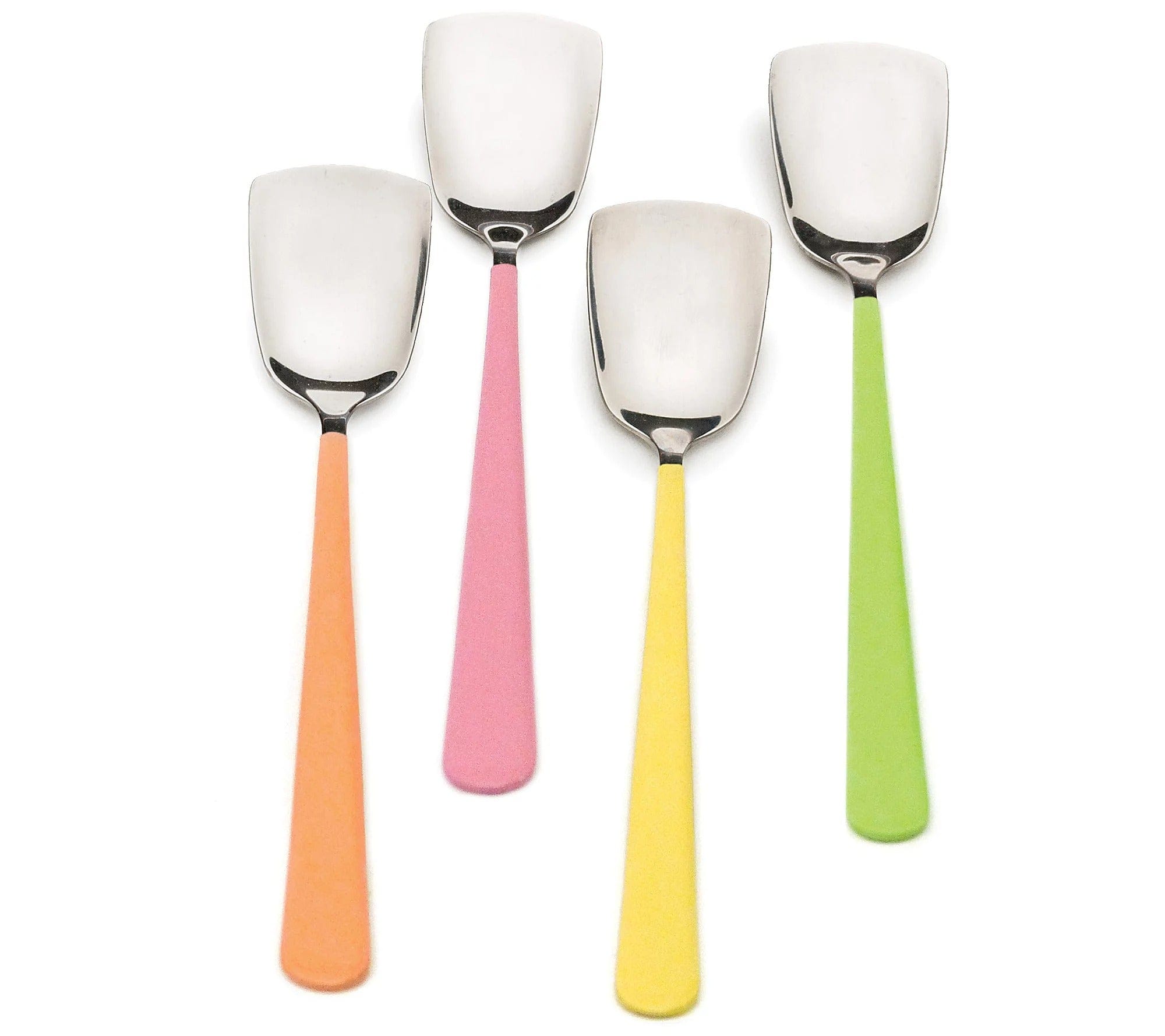 Colorful Ice Cream Spoons - 12 Pack Reusable Plastic Dessert Spoons for Parties, Sundaes, and Frozen Treats - Perfect for Birthday, Wedding, and Summer Events