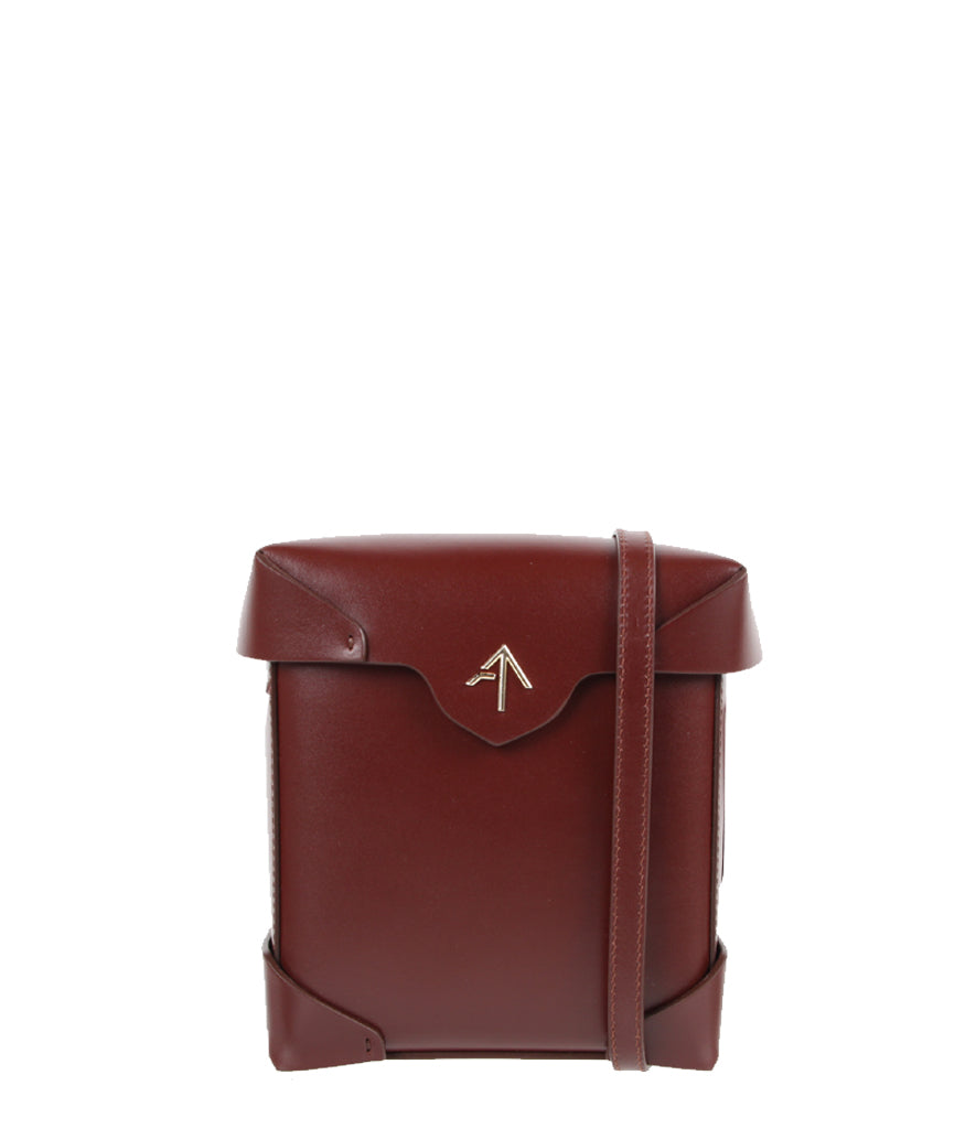 Premium Mini Leather Handbag - Red Brown Crossbody Purse for Women | Fashionable & Compact Everyday Bag for Work, Travel & Date Night